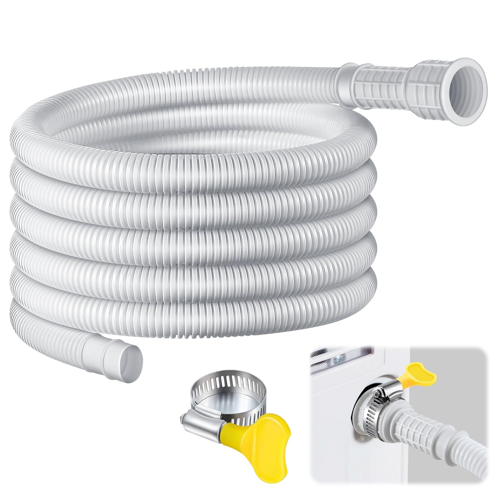 White Dehumidifier Drain Hose 13 Ft 3/4 Inch