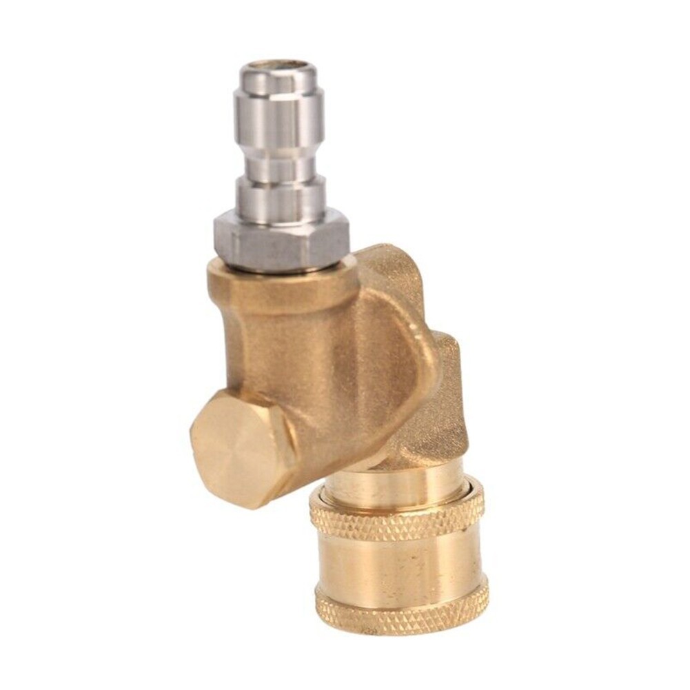 Rotary Coupler 1/4 Inch 4500 PSI Brass Cleaning Tool Nozzle Stainless Steel