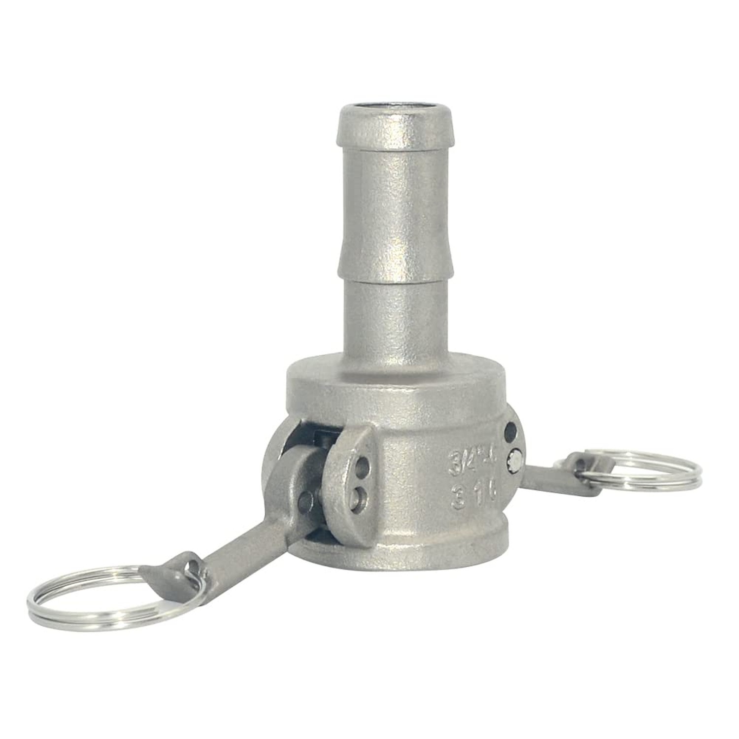 VARMHUS Hose Barb Fitting x 3/4″C Trash Pump Adapter Female Camlock,Stainless…