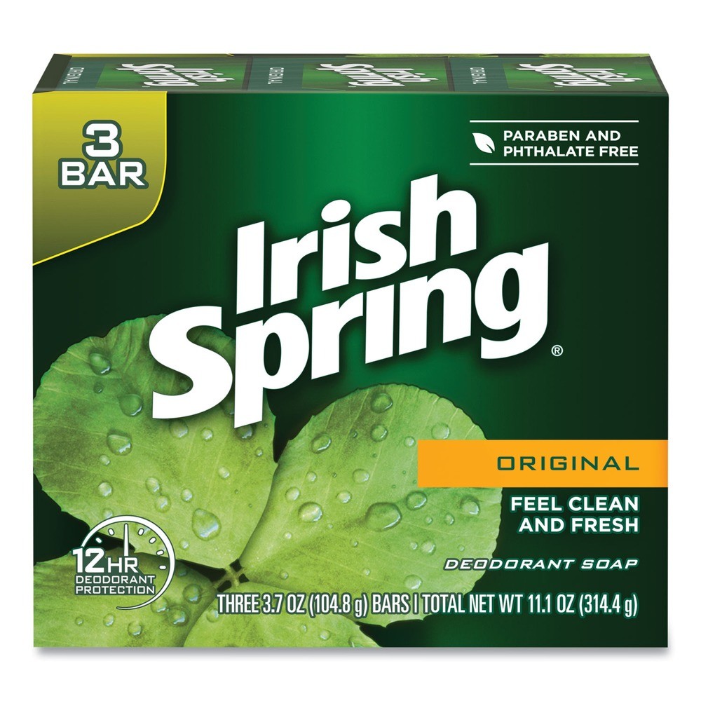 Irish Spring 14177 3.75 oz Bar Soap – Clean Fresh Scent (54/CT) New