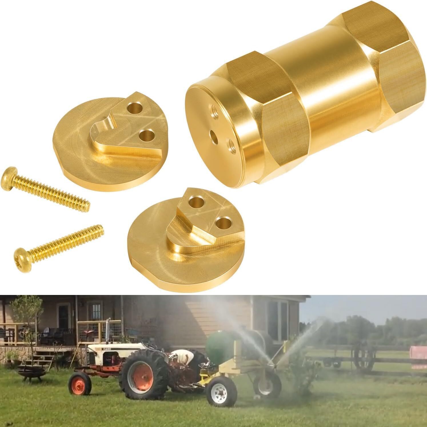 Boomless Spray Nozzle 1/2″ FPT #10 Orifices (90° & 180° Caps) 4.2 GPM (4.2 GPM)