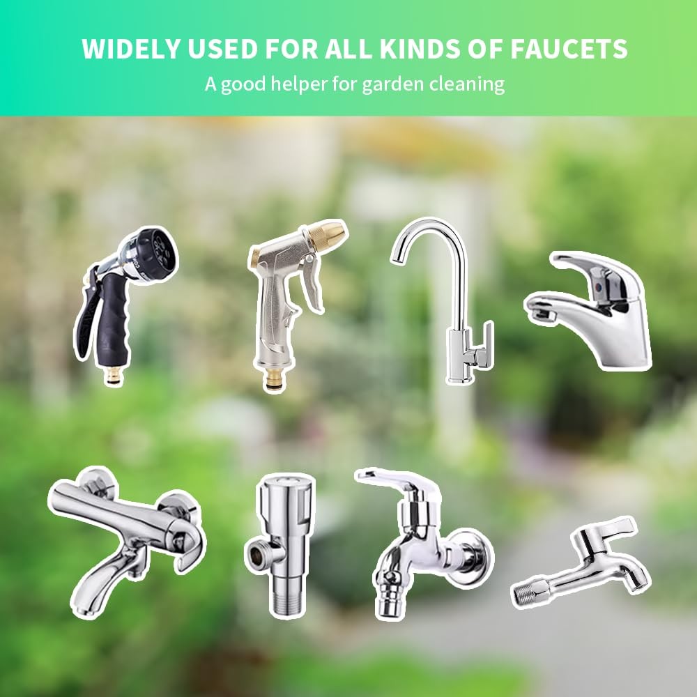 Garden Water Pipe Quick Connect, Solid Brass 3/4 Inch 6 Packs,