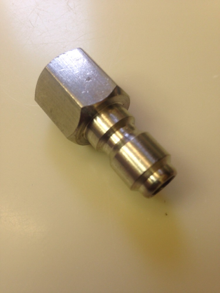 Legacy 8.707-144.0 Pressure Washer Hose Quick Coupler Plug 3/8″ FPT Stainless