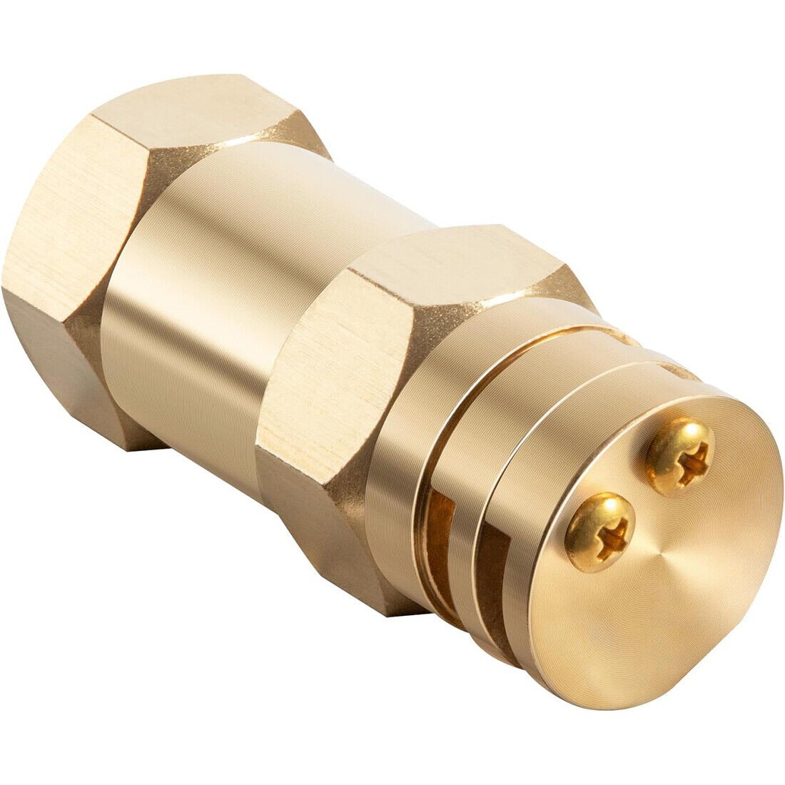 Boomless Spray Nozzle 1/2″ FPT #20 Orifices (90° & 180° Caps) @ 40 PSI 5.9 GPM