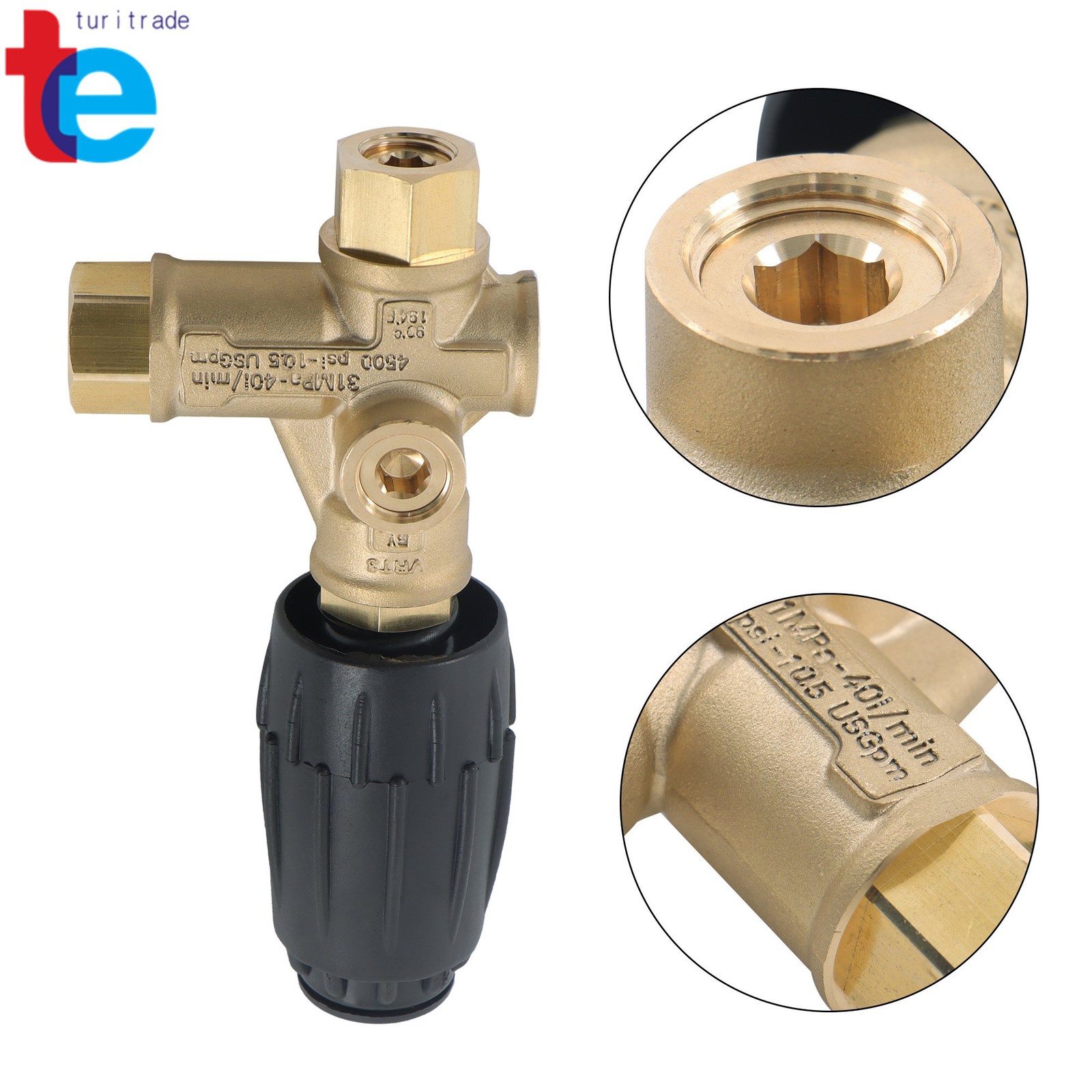 2 Pcs AR VRT3-310 Washer Pump 4350PSI 8GPM 3/8″ FNPT For Unloader Valve