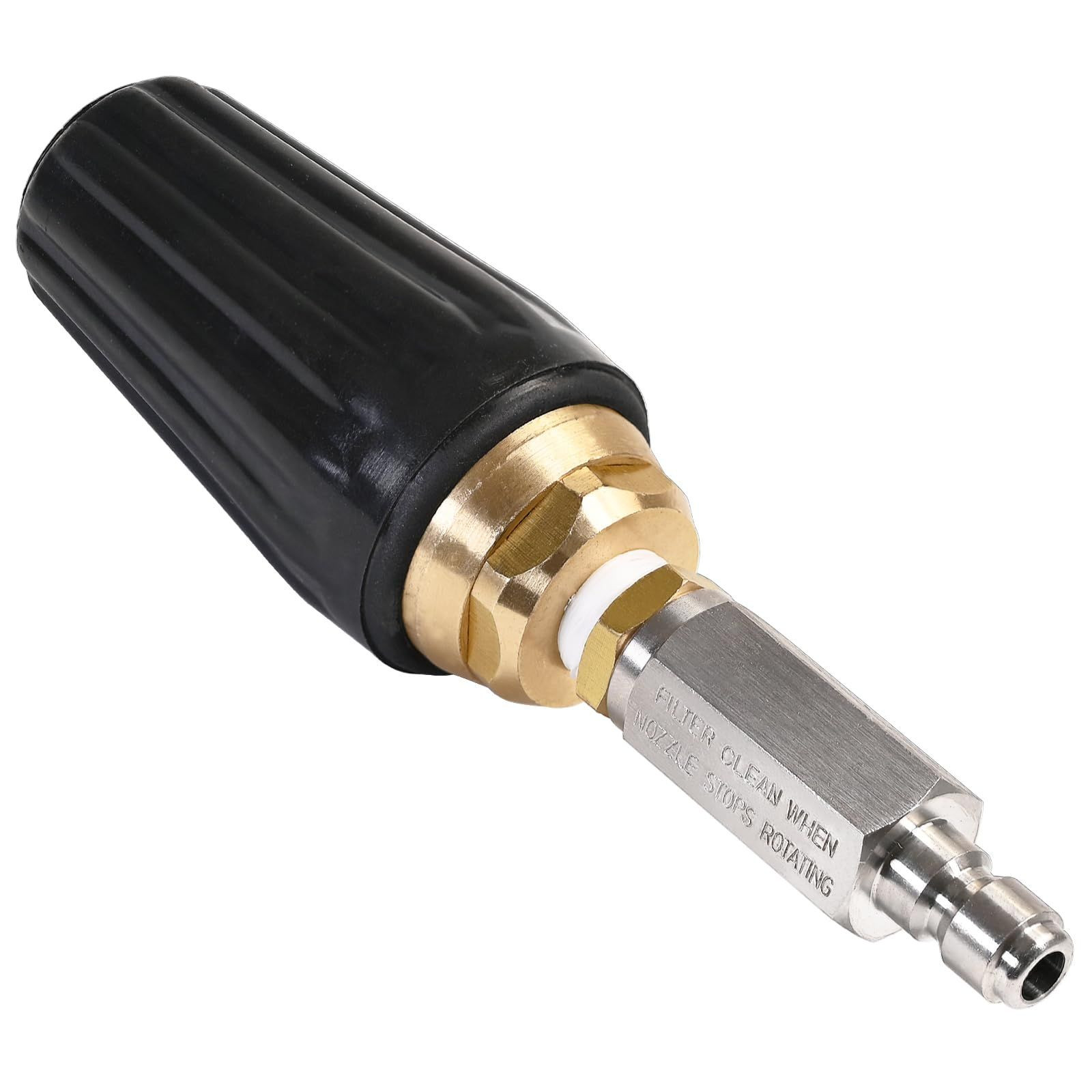 YAMATIC Pressure Washer Turbo Nozzle with Stainless Steel Filter, 0.25 inches