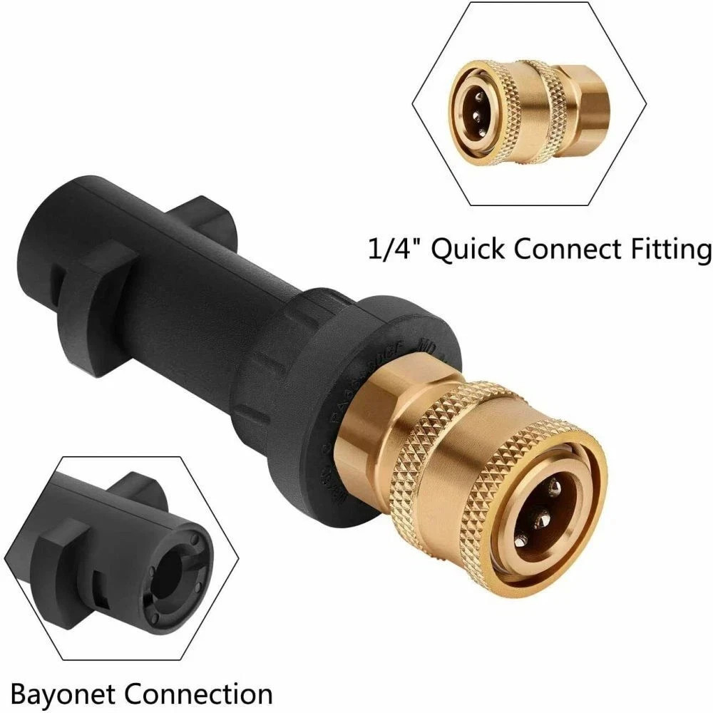 Adapter for Karcher K2-K7 to 1/4” Quick Release Pressure Washer Gun Lance