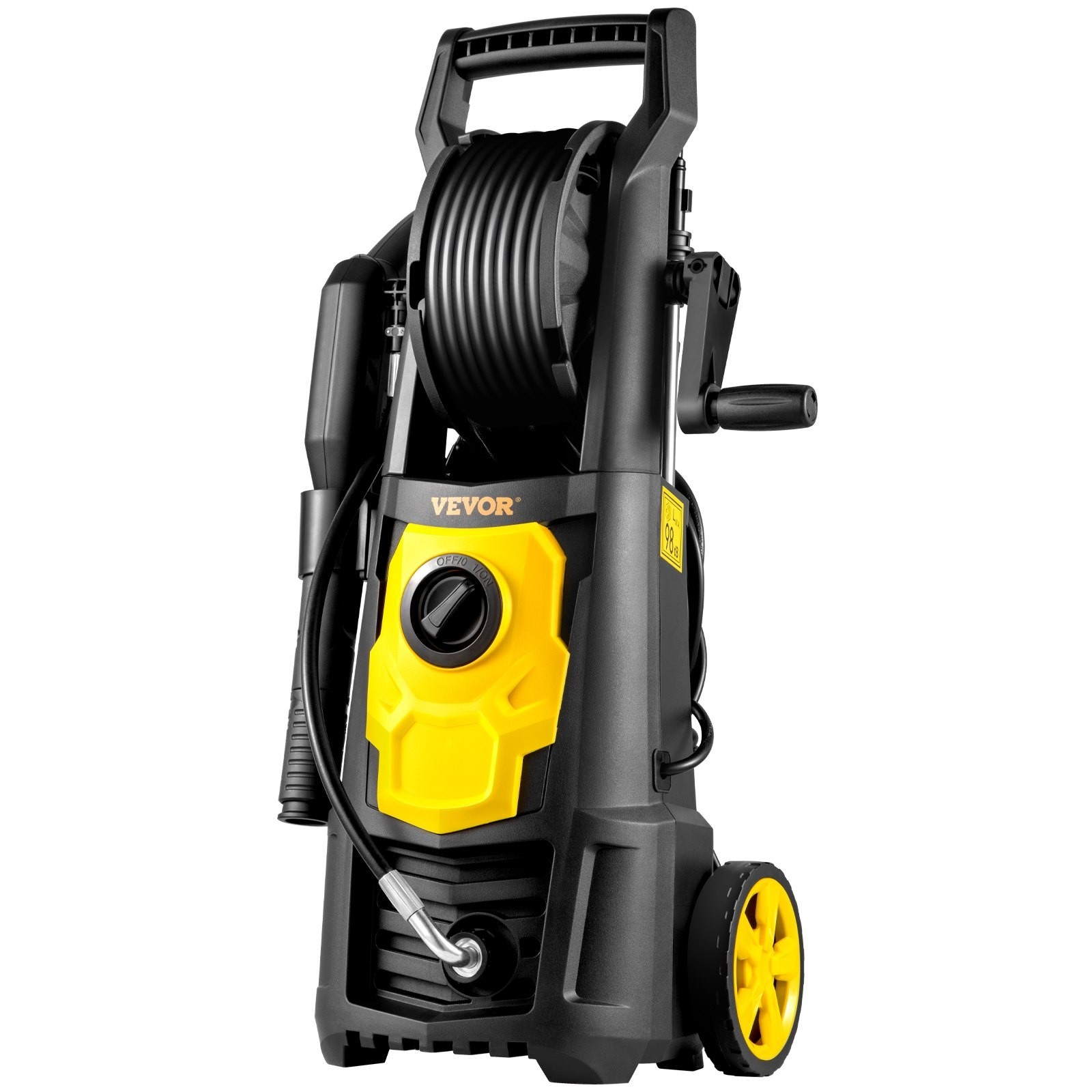 VEVOR Electric Pressure Washer, 2000 PSI, Max 1.65 GPM Power Washer with 30 ft H