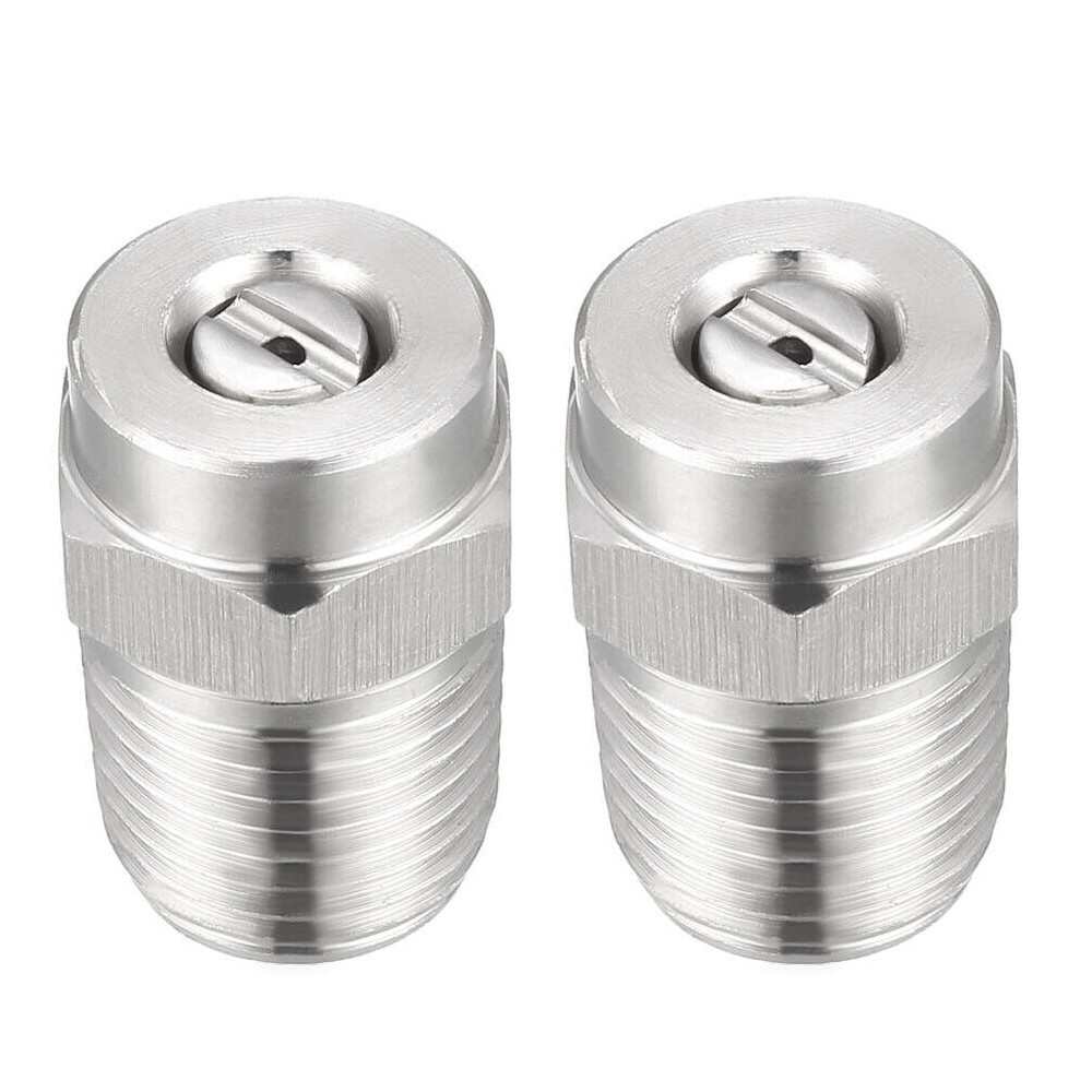 2 Pack Surface Clean Tips – 15 Degree 1/4″ NPT Male Pressure Washer Nozzles