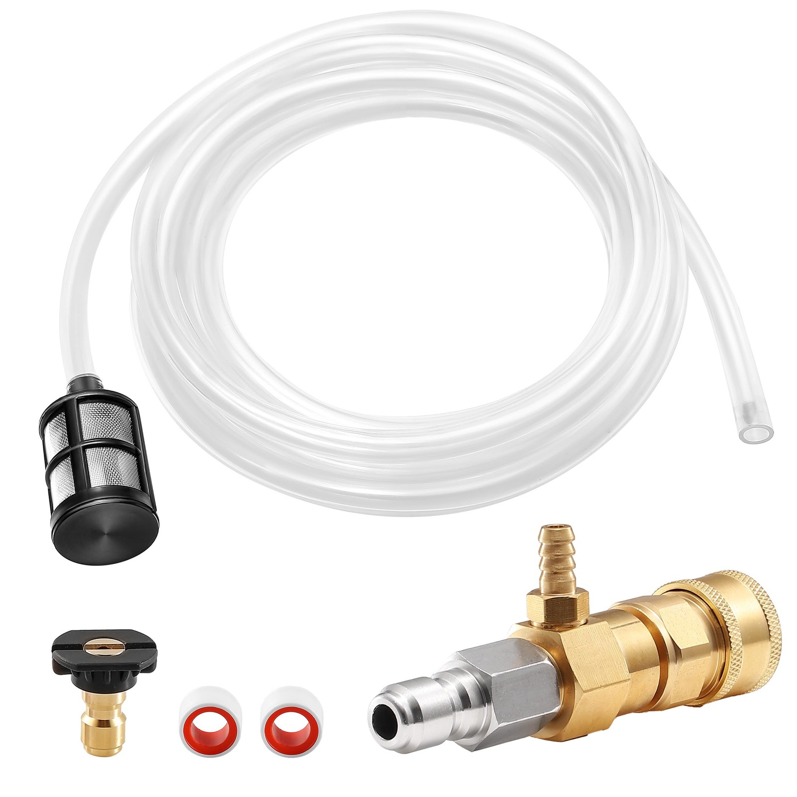 PWACCS Downstream Injector for Pressure Washer, Power 3-5 GPM Injector, Brass