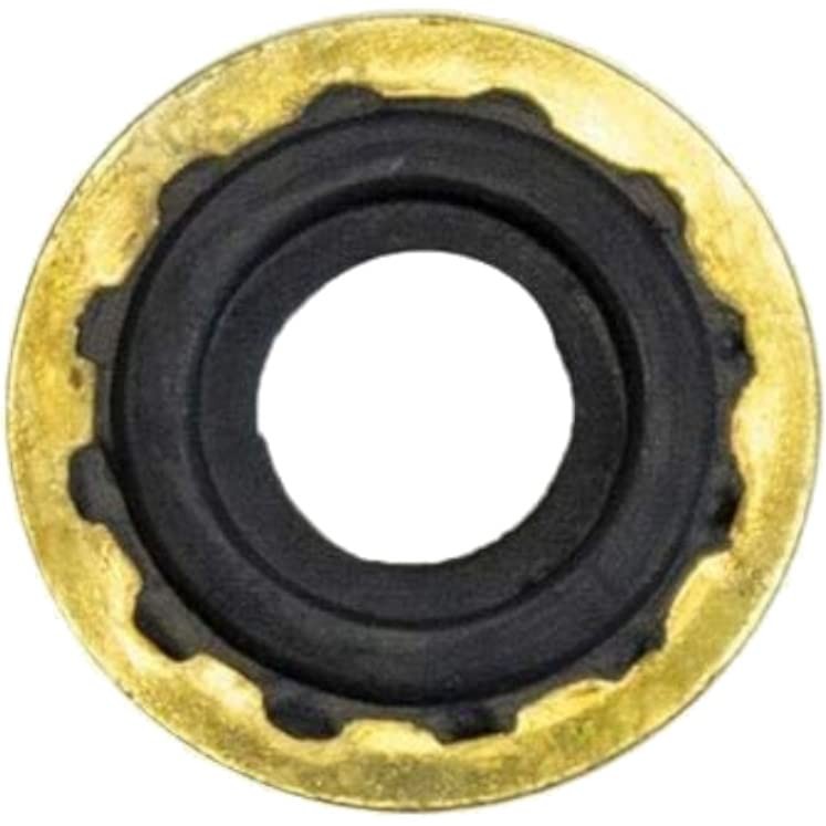 ResOne Oxygen Yoke Washer Seals, 25‑Pack – Jagged‑Edge Brass/Rubber 25-Pack