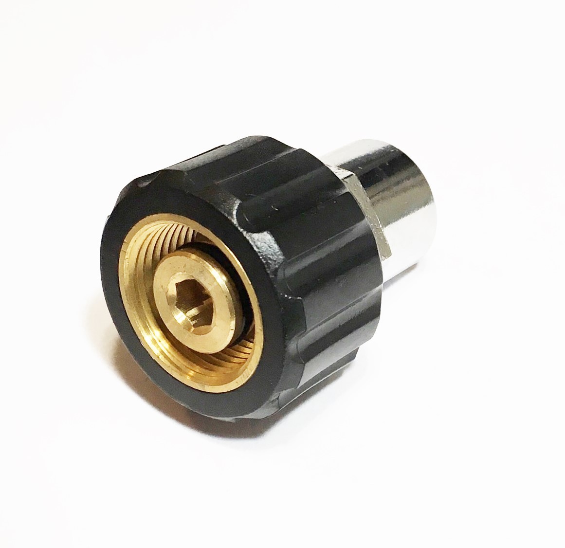 Pressure Washer Quick Twist Style Adapter 22mm Female X 3/8″ NPT Female