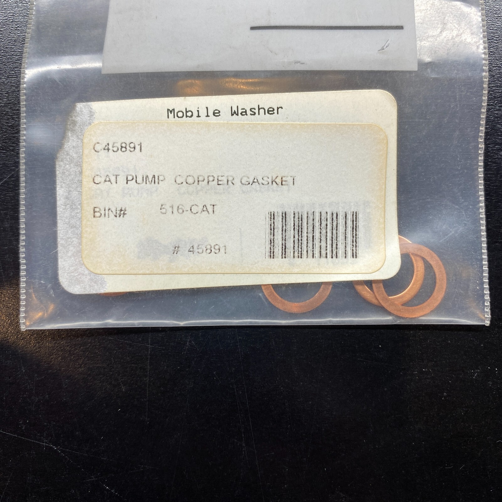 CAT PUMPS / Copper Gasket (For 270, 310, 530 Pumps) / 45891