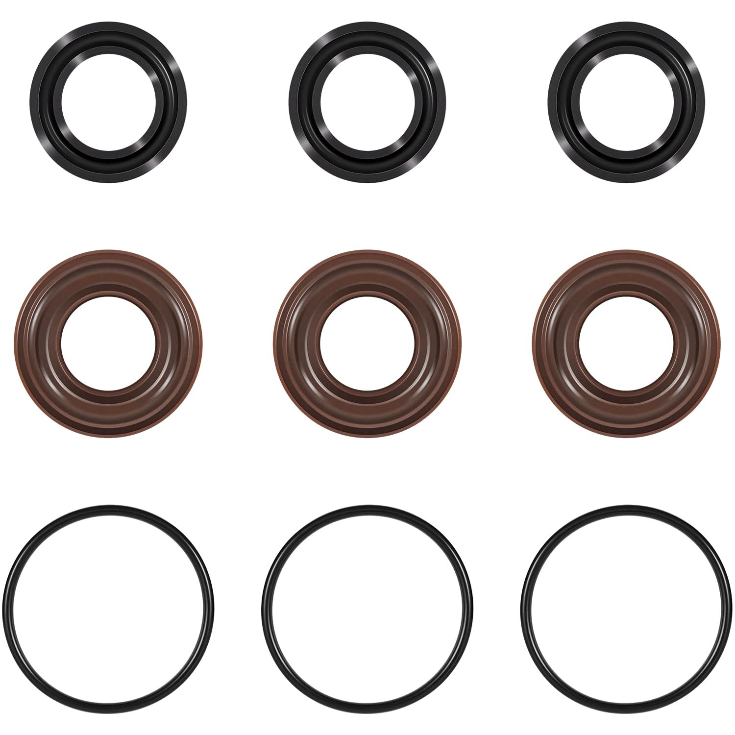 Camoo AR1857 Packing Kit 18mm Seal Gasket kit for 18.5 millimeters, black