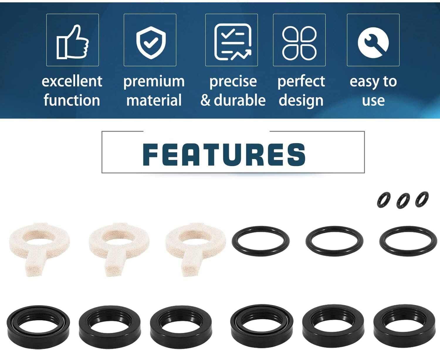 30623 FOR CAT PUMP Seal Kit Fits Cat Pump 30 31 34 310 340 350 Models