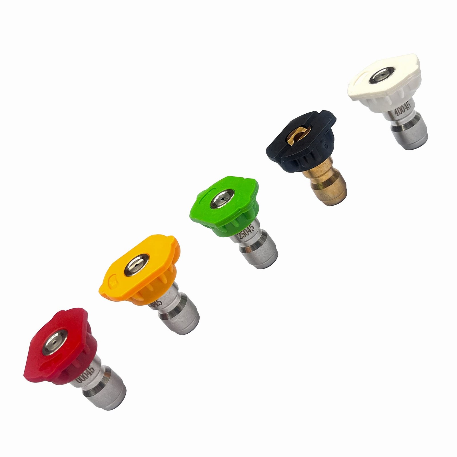 Universal Pressure Washer Nozzles, 1/4-Inch Quick Connect, Hot（85°&#