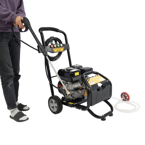 7HP Gasoline Manual High Pressure Washer Gasoline Washer w/ Hose 3400RPM 2200PSI