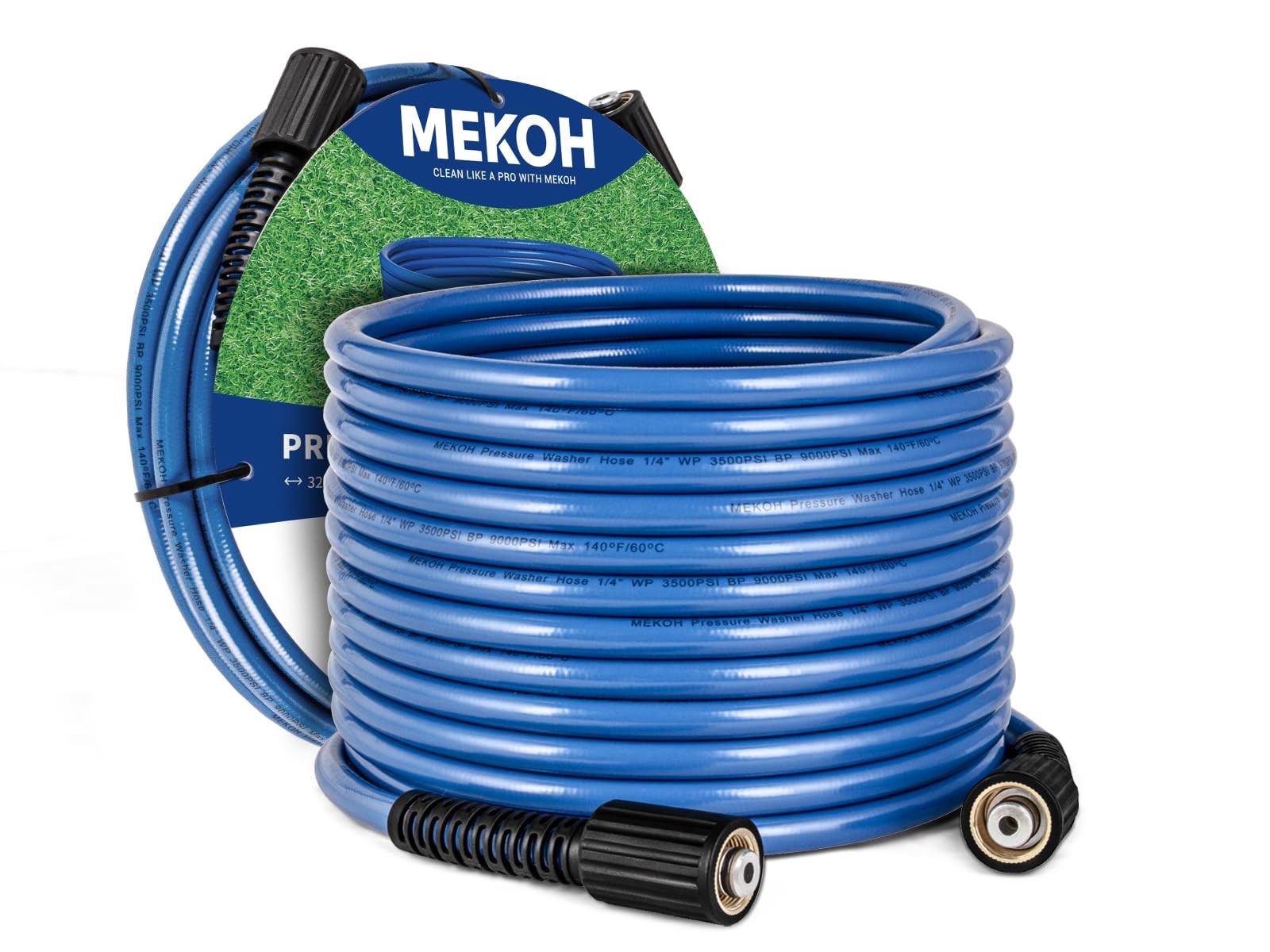MEKOH 32ft Kink Resistant Pressure 384 inches long x 0.25 wide, Blue