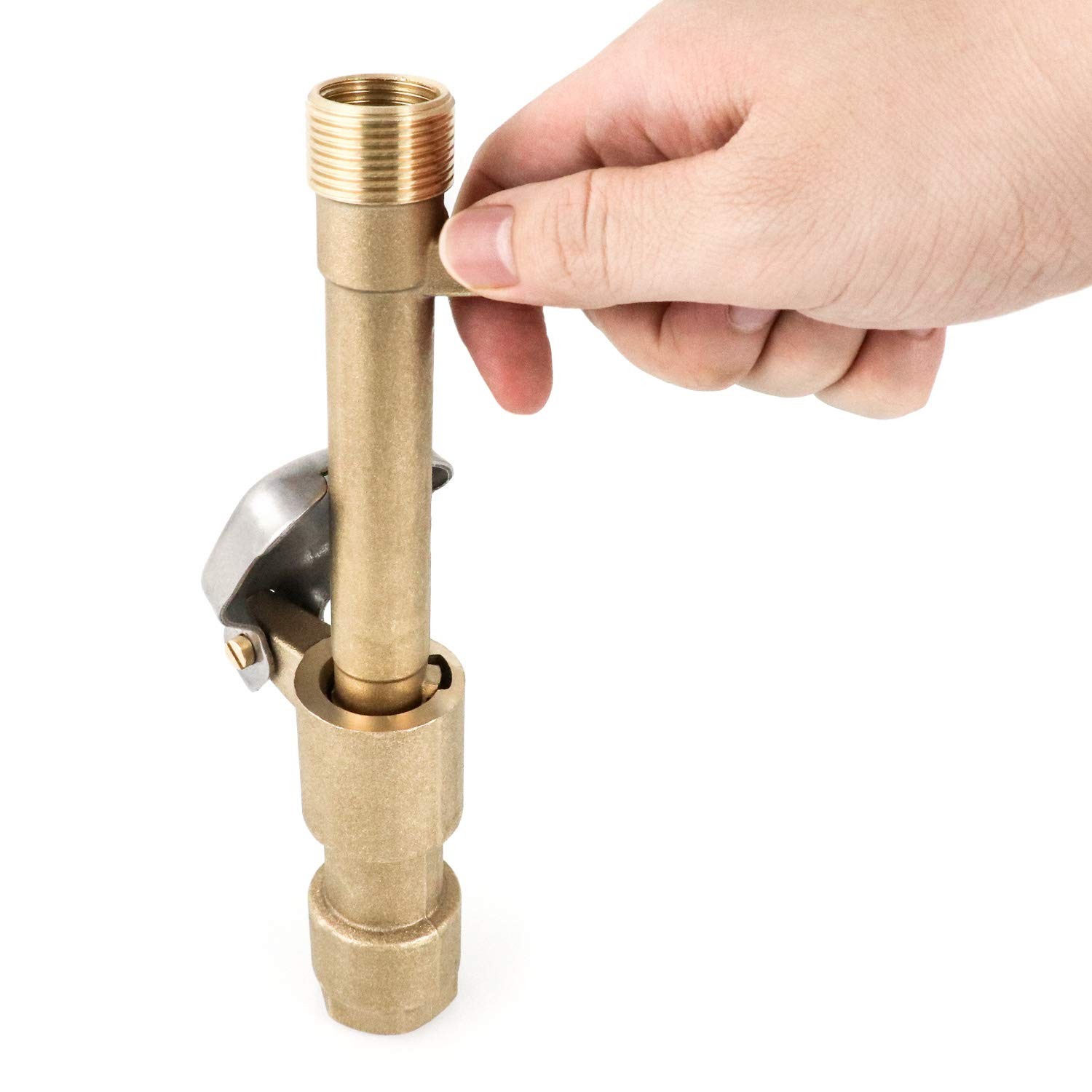 QWORK 2 Set 3/4-Inch Brass Quick Coupler Valves, Irrigation Tool 3/4 inch