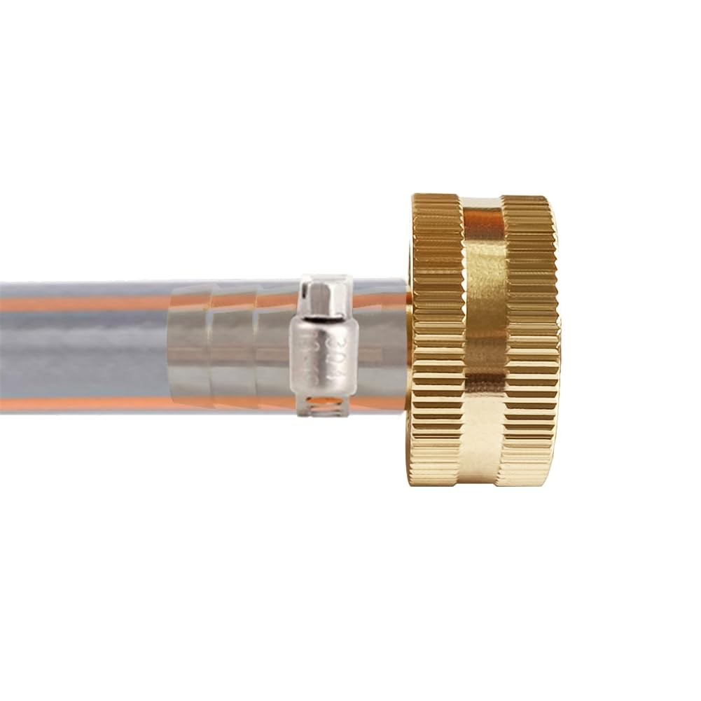 Uenede 2PCS Solid Brass 1/2″ Barb 3/4″GHT Female – Barb,