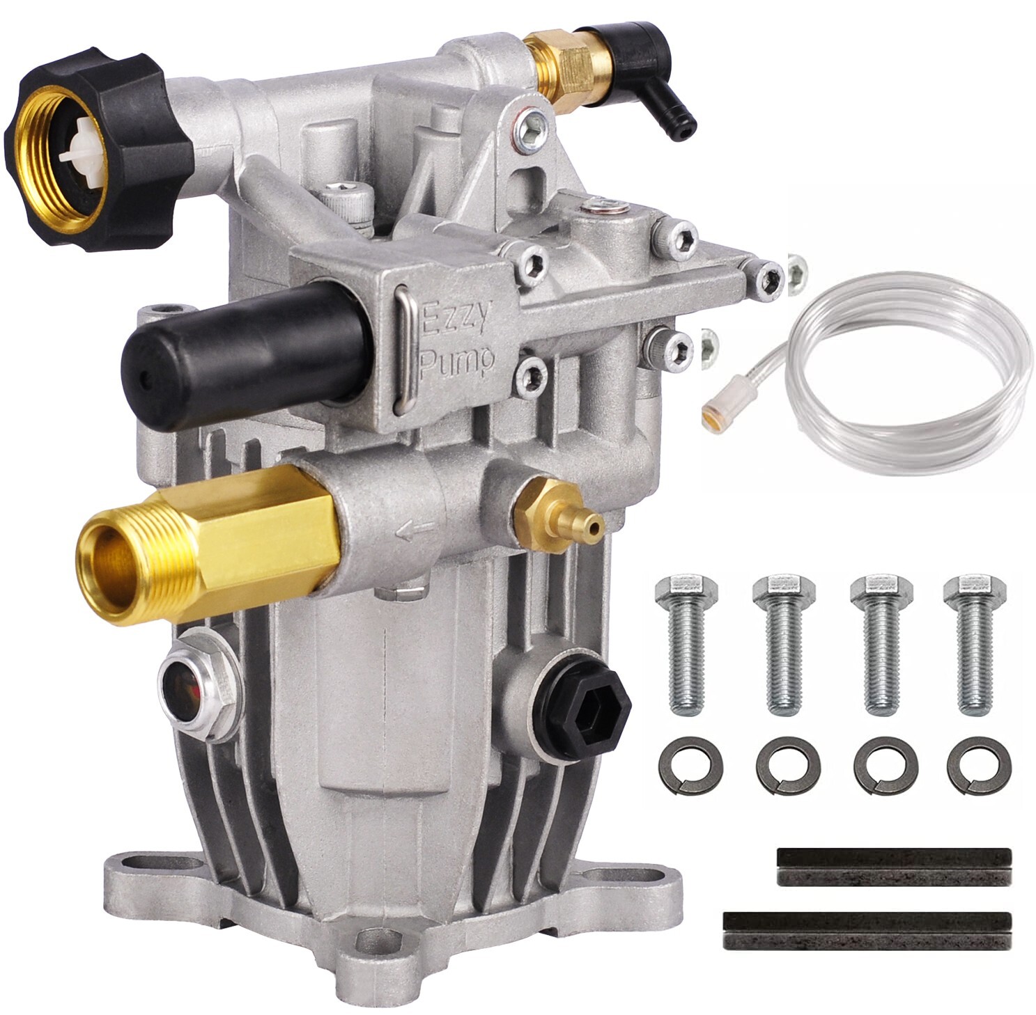 Pressure Washer Pump – Horizontal 3/4″ Shaft – MAX 3000 PSI, 2.5 GPM, Oil Sealed