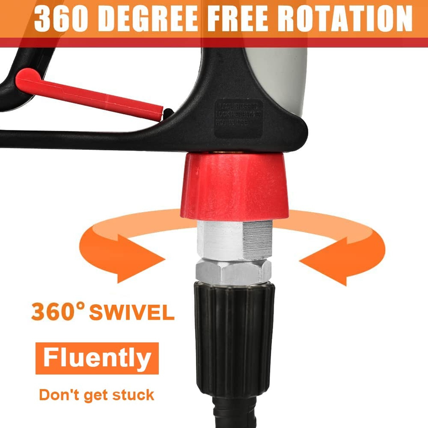 Pressure Washer Short Gun, 5000 PSI High Pressure, Trigger Handle and Profess…