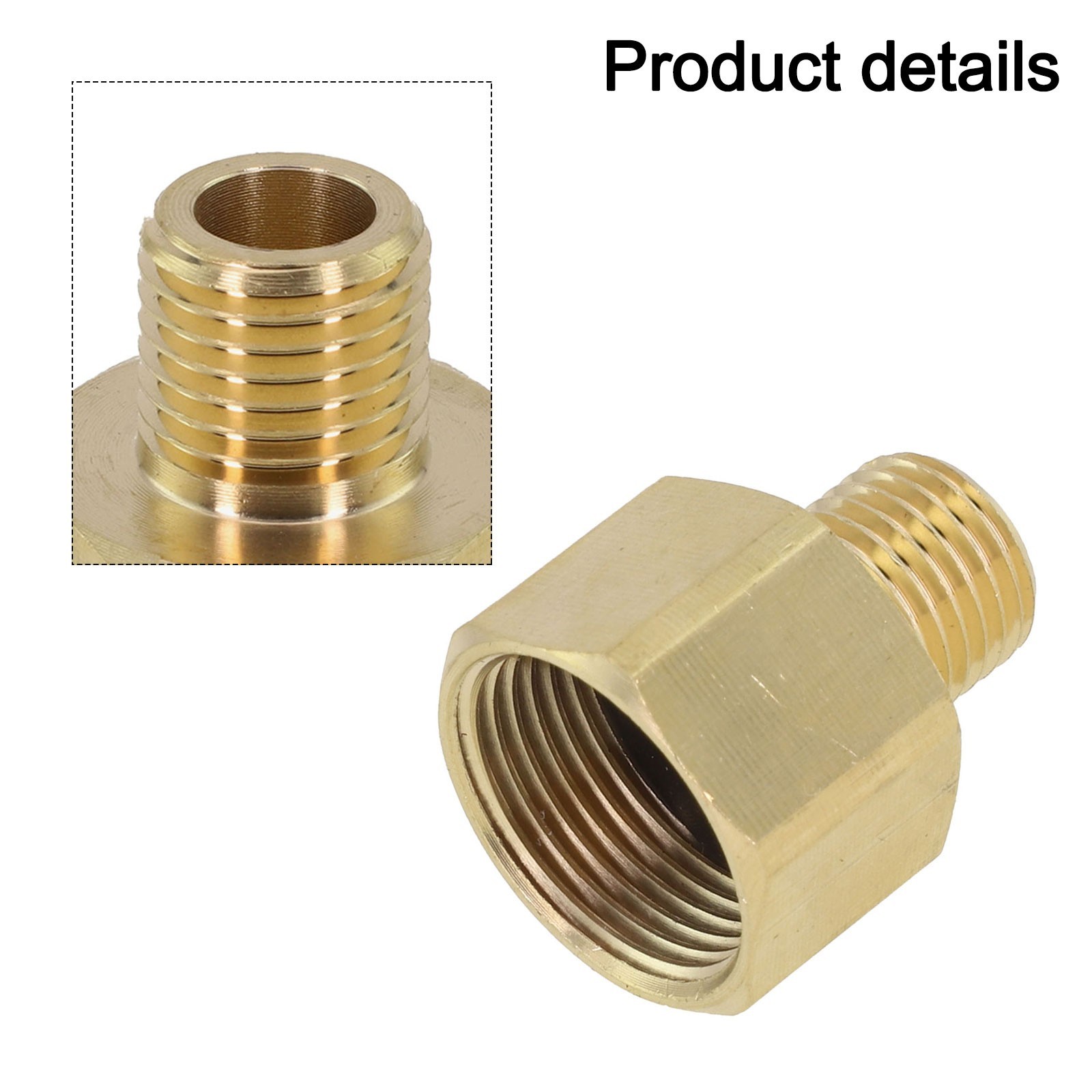 Easy to Use Pressure Washer Brass Adapter M22 Female Thread to 14mm Male Metric