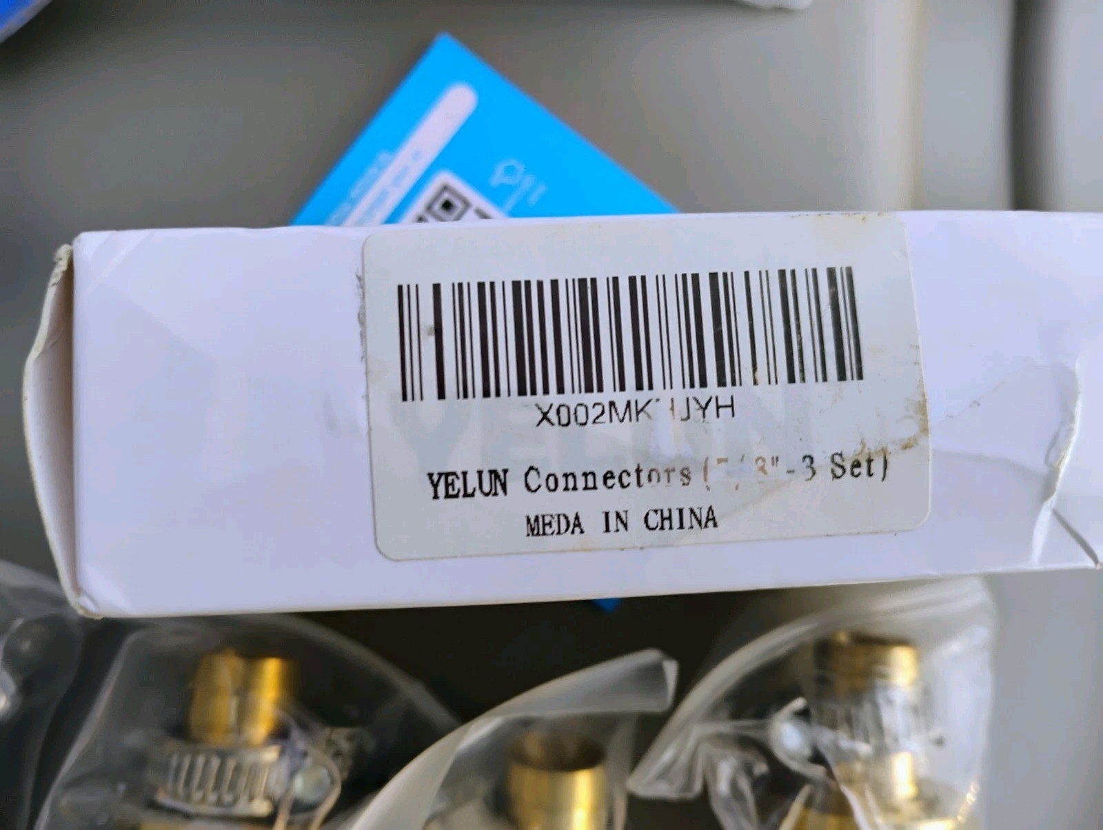 YELUN Solid Brass Garden Hose Repair Connector + Clamps 5/8″Five Connectors NEW