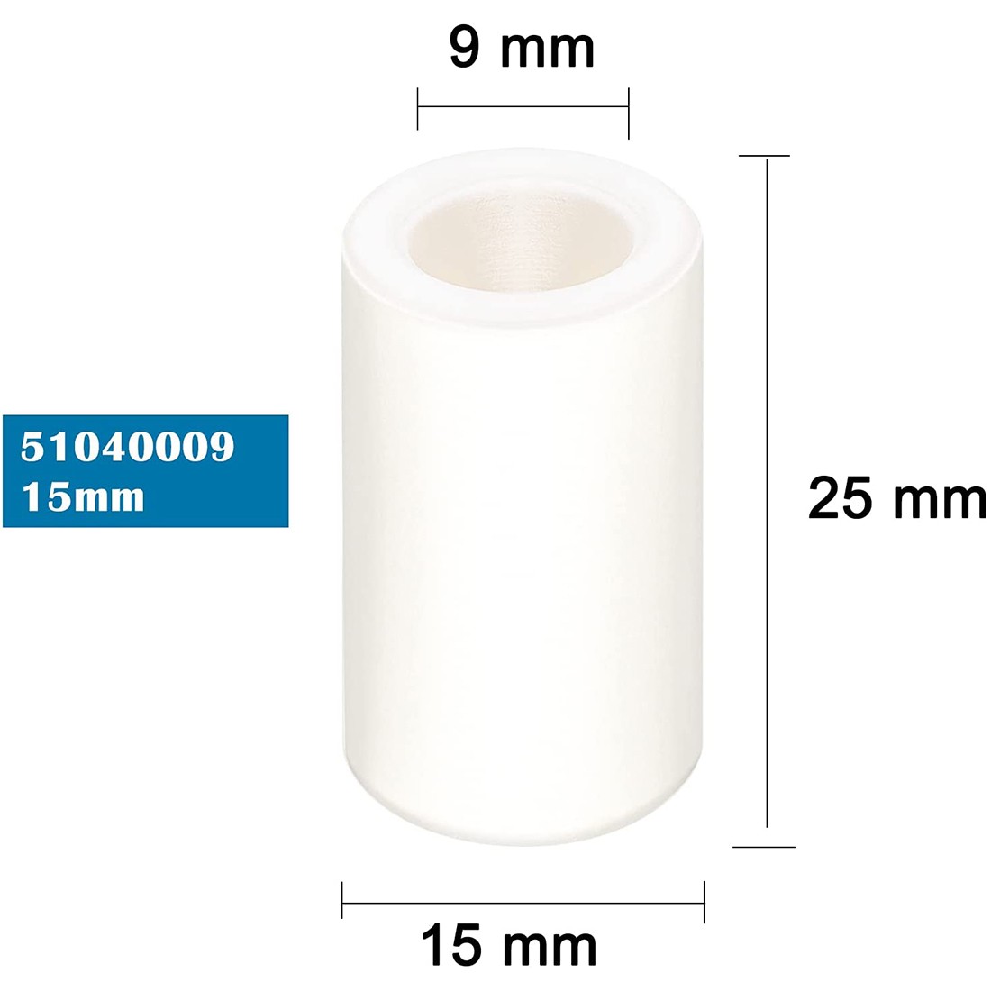 3pcs Ceramic Piston General Interpump TP Pump 51040009 Ceramic Plunger 25x9x15mm