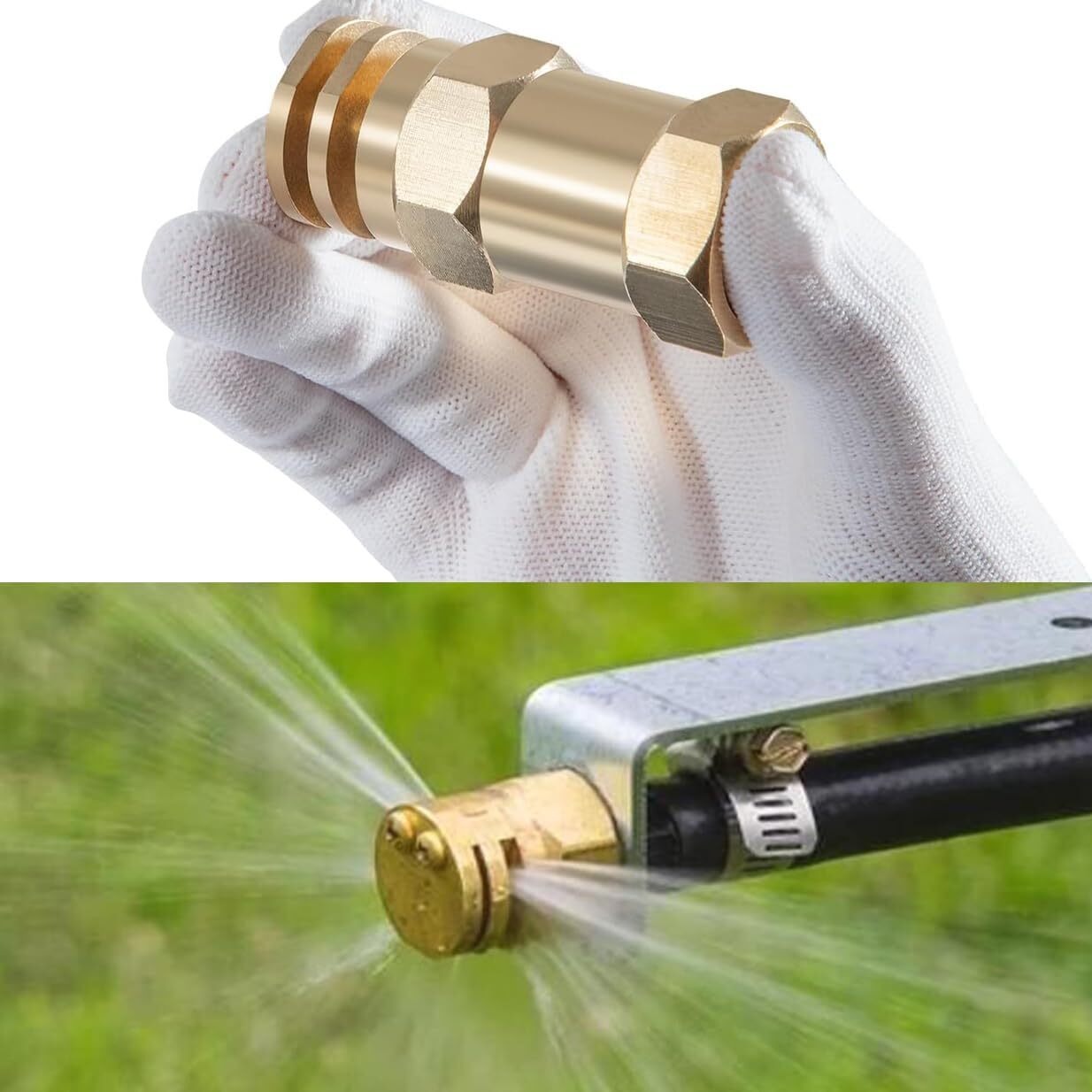 Boomless Spray Nozzle 1/2″ FPT #10 Orifices (90° & 180° Caps) 4.2 GPM (4.2 GPM)