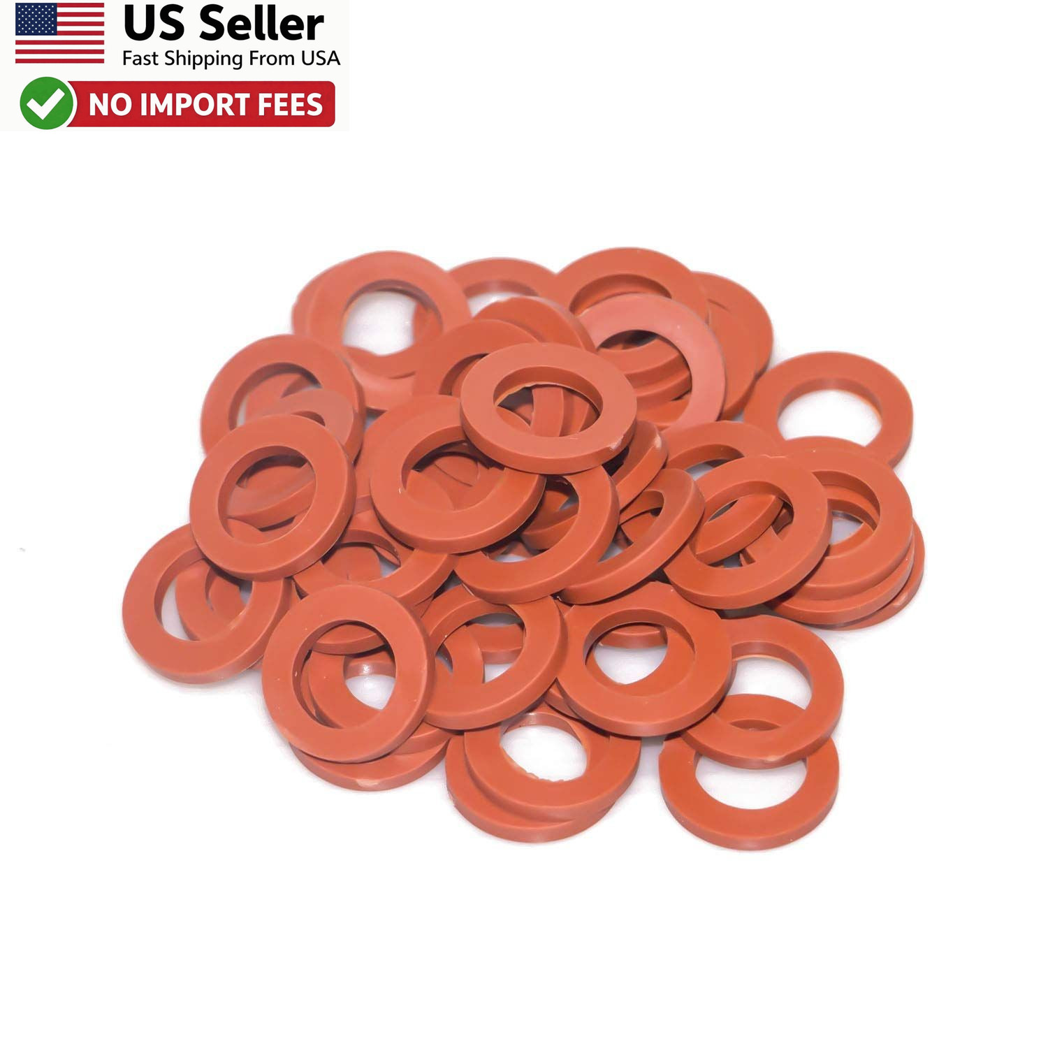 Hourleey Garden Hose Rubber Washers 50 Pack for 3/4 Inch Fittings FROM USA