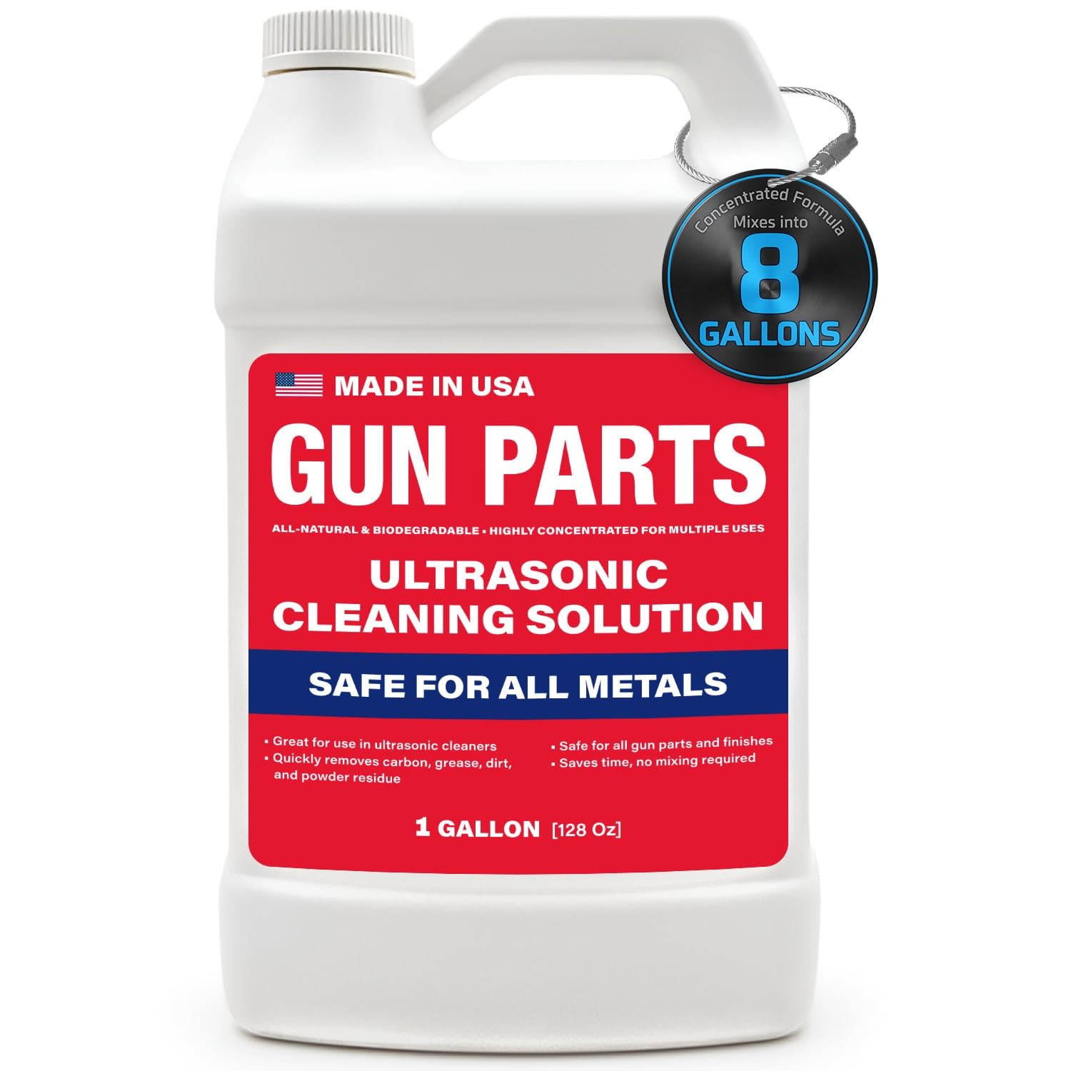 Ultrasonic Gun Cleaning Solution – 1 Gallon/128oz [Made in USA] Concentrated…