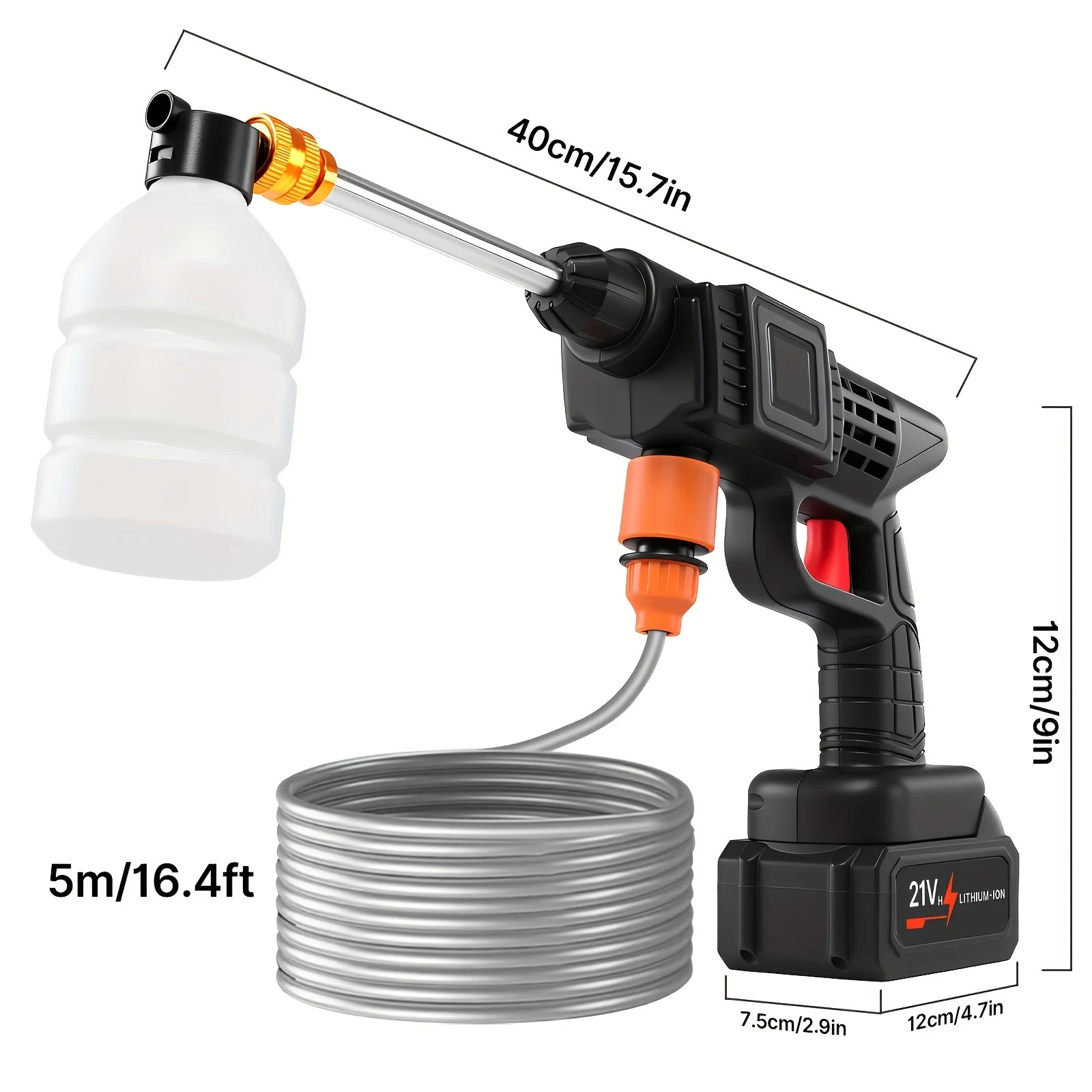 High-pressure Line Cleaning Machine, Rechargeable Battery, Battery-powered,…