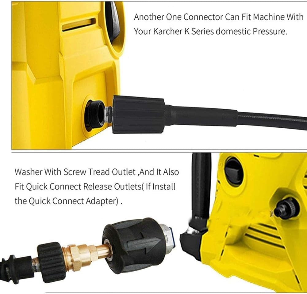M22 Adapter High Pressure Washer Hose Pipe Quick 1 Inch