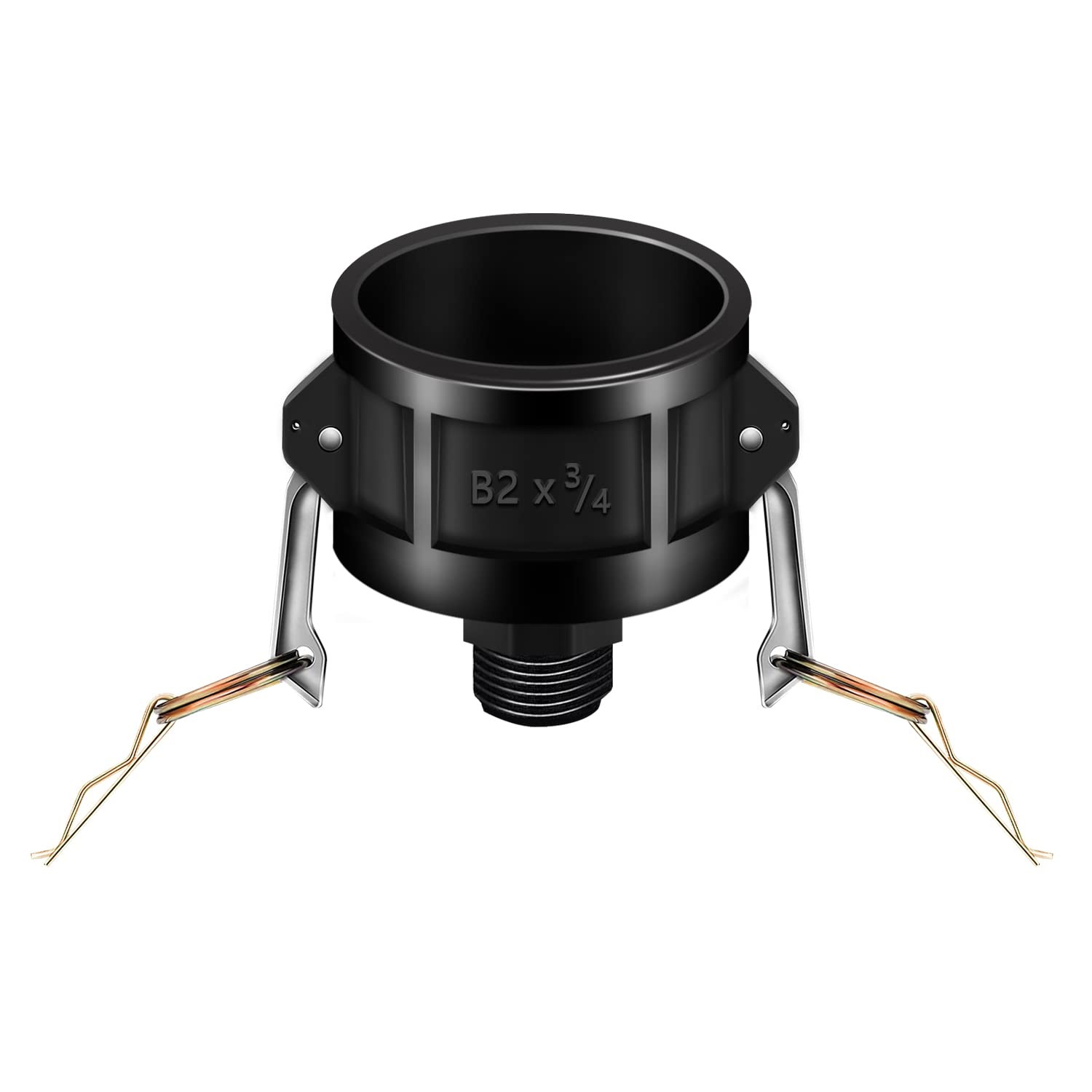 Dianrui 2 Inch Black 275 330 Gallon IBC Tote Tank Drain Adapter
