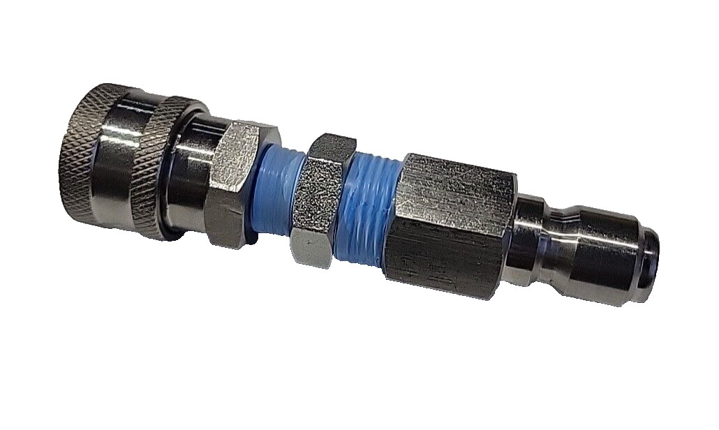 Stainless 3/8 plug x 1/4 Stainless Conversion Coupler -Pressure Washer Adapter