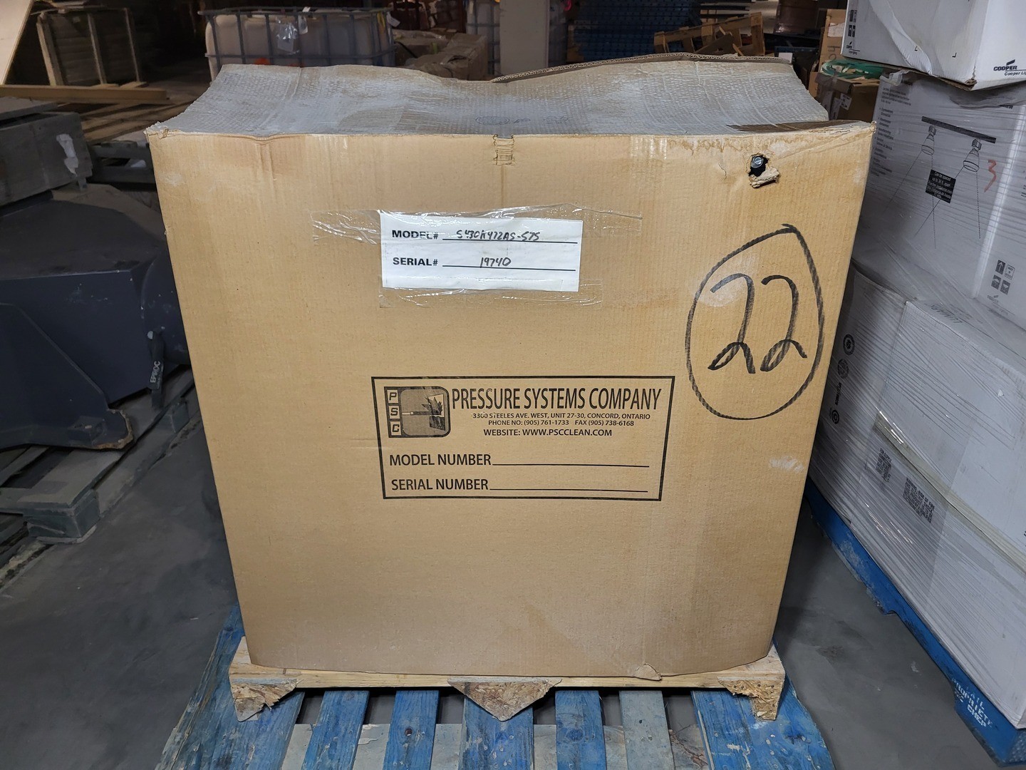 SURPLUS NEW PSC S430K472AS-575 10 hp 575V 3-Ph Pressure Washer Heater