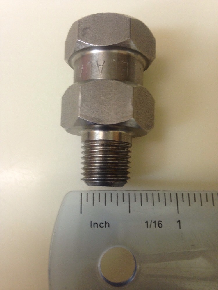 Pressure Washer Swivel 1/4 MPT x 1/4 FPT Stainless Steel 5000PSI JE Adams