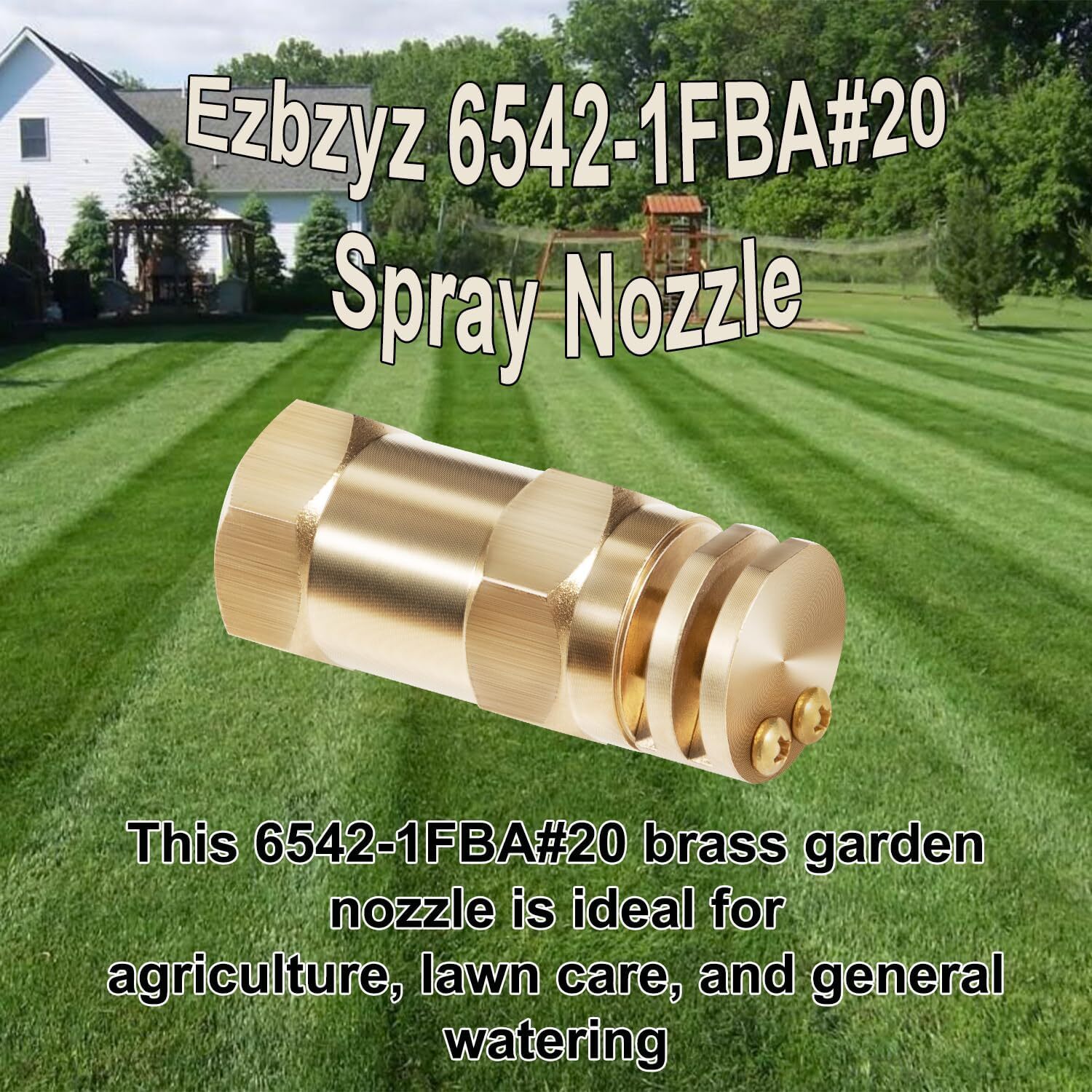 6542-1FBA Spray Nozzle 1/2″ FPT #20 Orifices (90° & 180° Caps) 5.9 GPM , 40 PSI