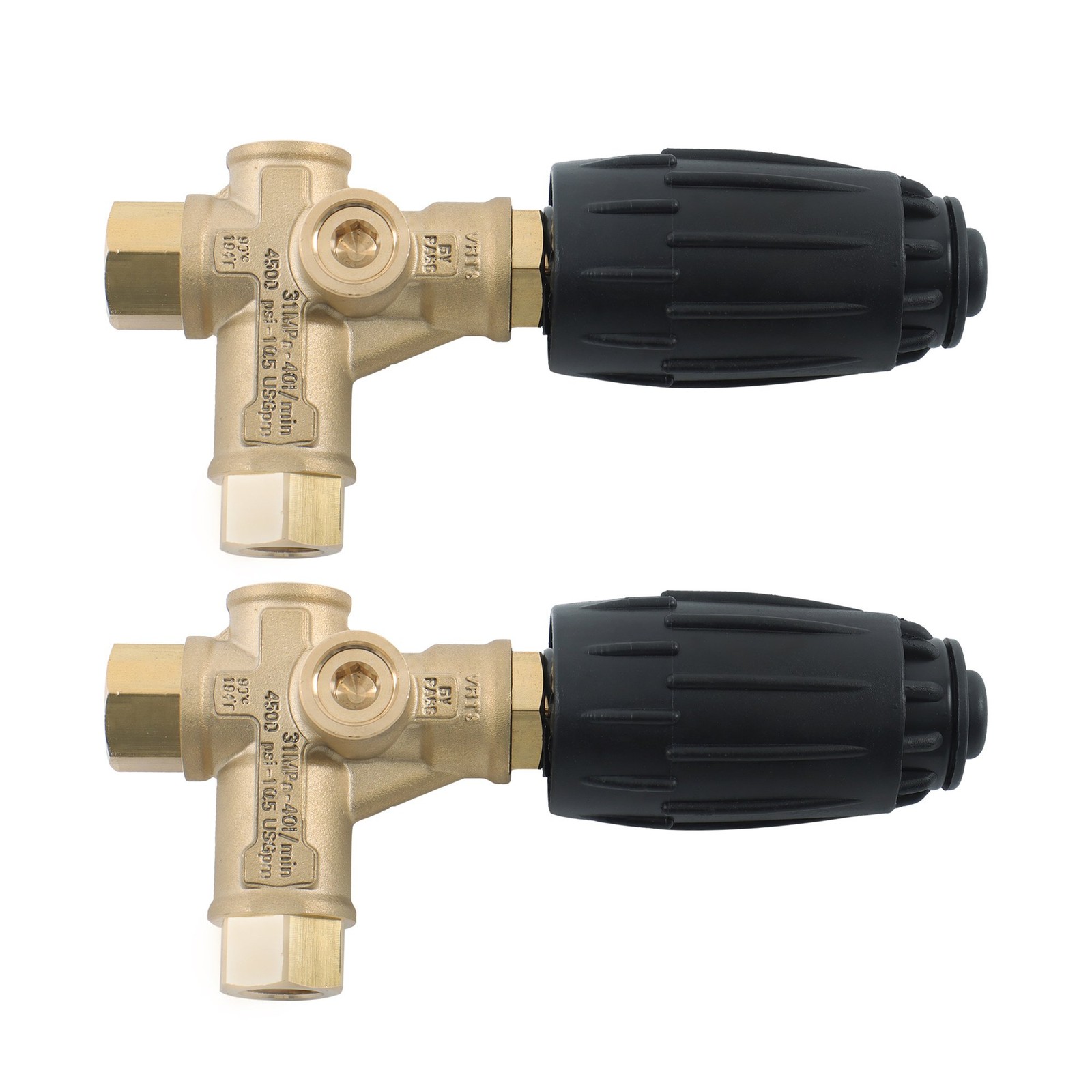 2 Pack AR VRT3-310 Unloader Valve Washer Pump 4350PSI 8GPM 3/8″ FNPT Heavy Duty