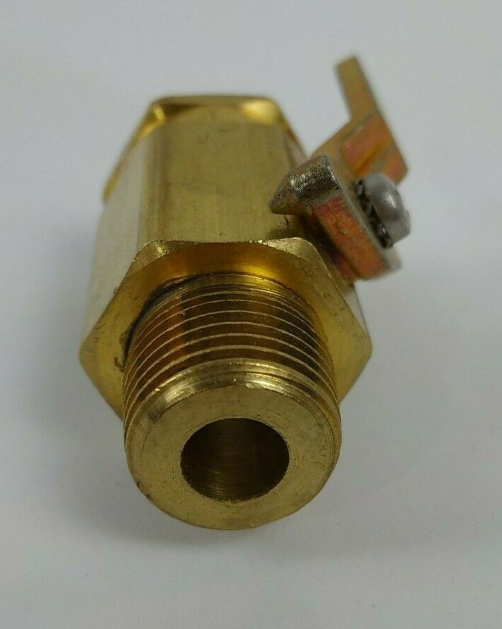 SMC 1971390 Brass Inline Ball Valve 1/4in M x F Short Handle Free Shipping