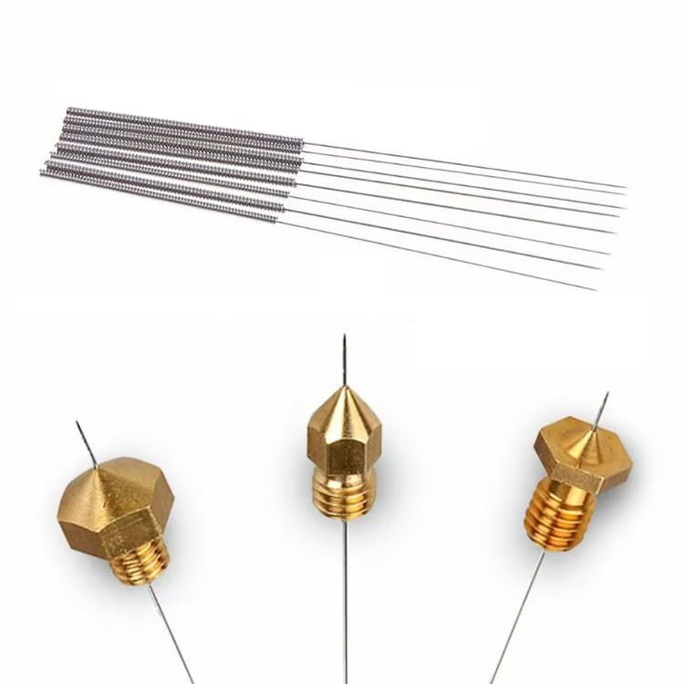 100 PCS 3D Printer Nozzle Cleaning Kit, 0.4 mm Stainless Needles