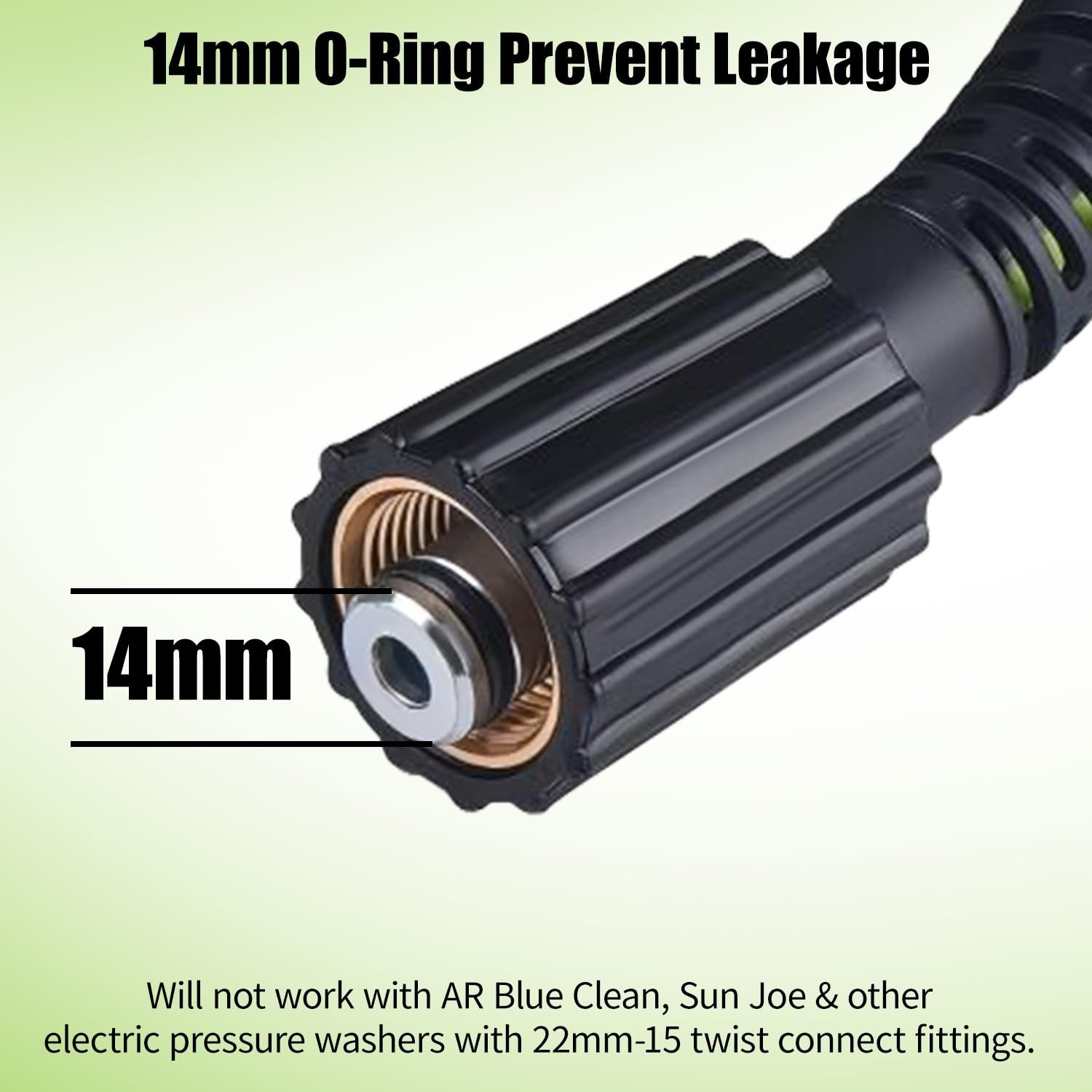 Pressure Washer Hose 1/4″ × 25FT – 3200 PSI Heavy Duty Power Washer Hose Re