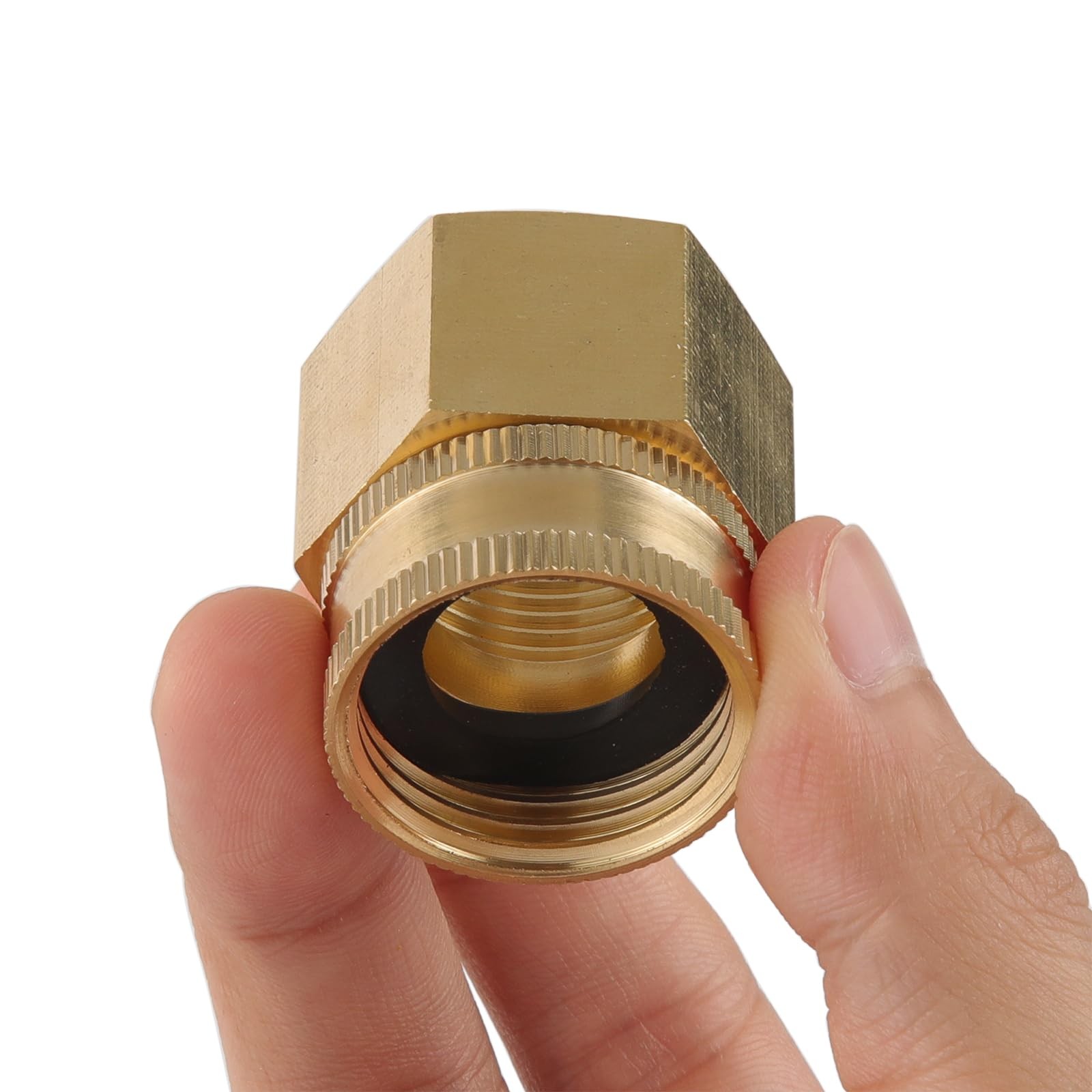 2 Pack Garden Hose Adapter,3/4″ NPT X 3/4″ GHT Connector with 3/4 inch, Brass
