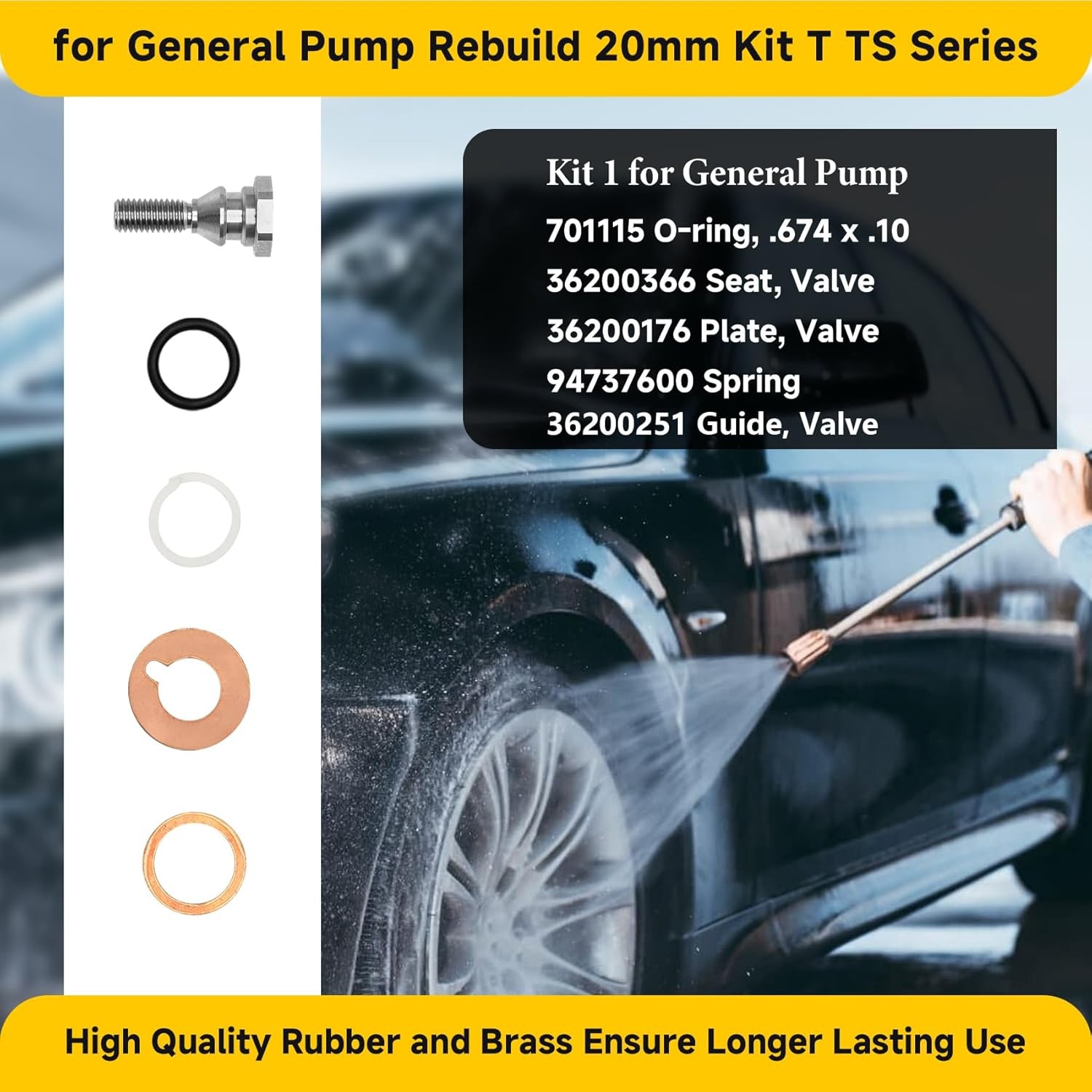 for General Pump Rebuild kit, Compatible with T/TS Series T1011…