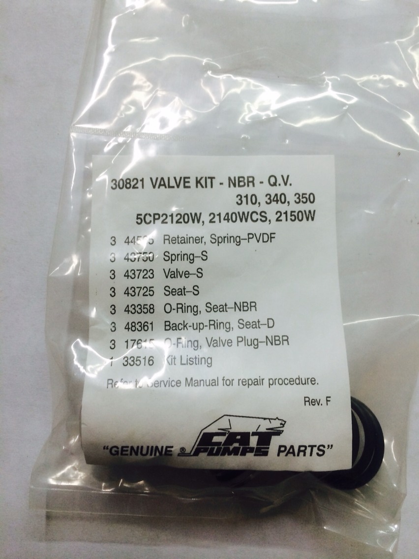 Pressure Washer Cat 310, 340, 350 Pumps Valves Kit Set * 30821 *