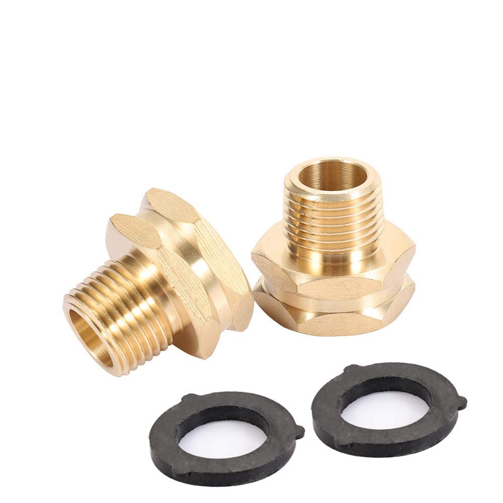 Garden Hose Adapter,3/4″GHT Female x 1/2″ NPT Male 1/2NPT, Brass