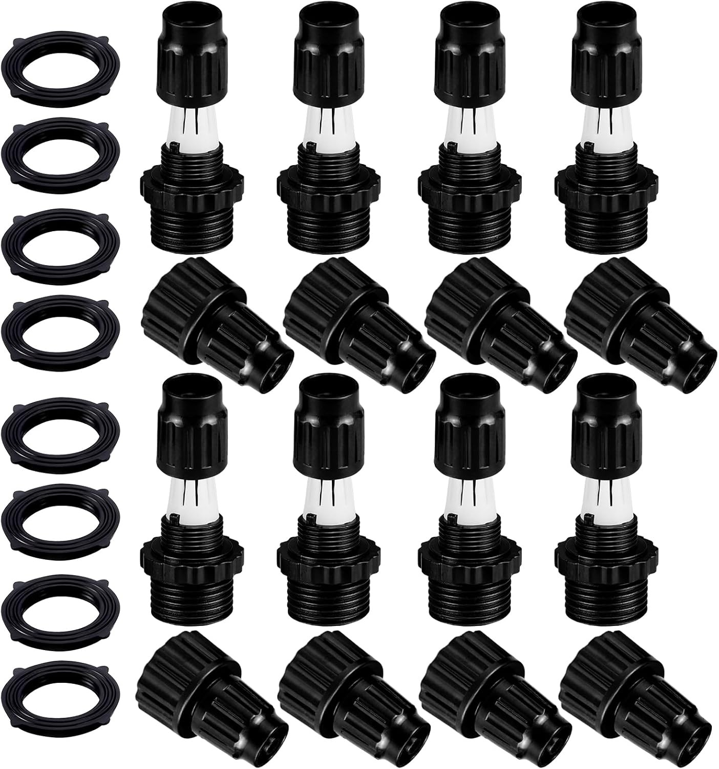8 Pack Expandable Garden Hose Repair Kit, Plastic Flex Hose…