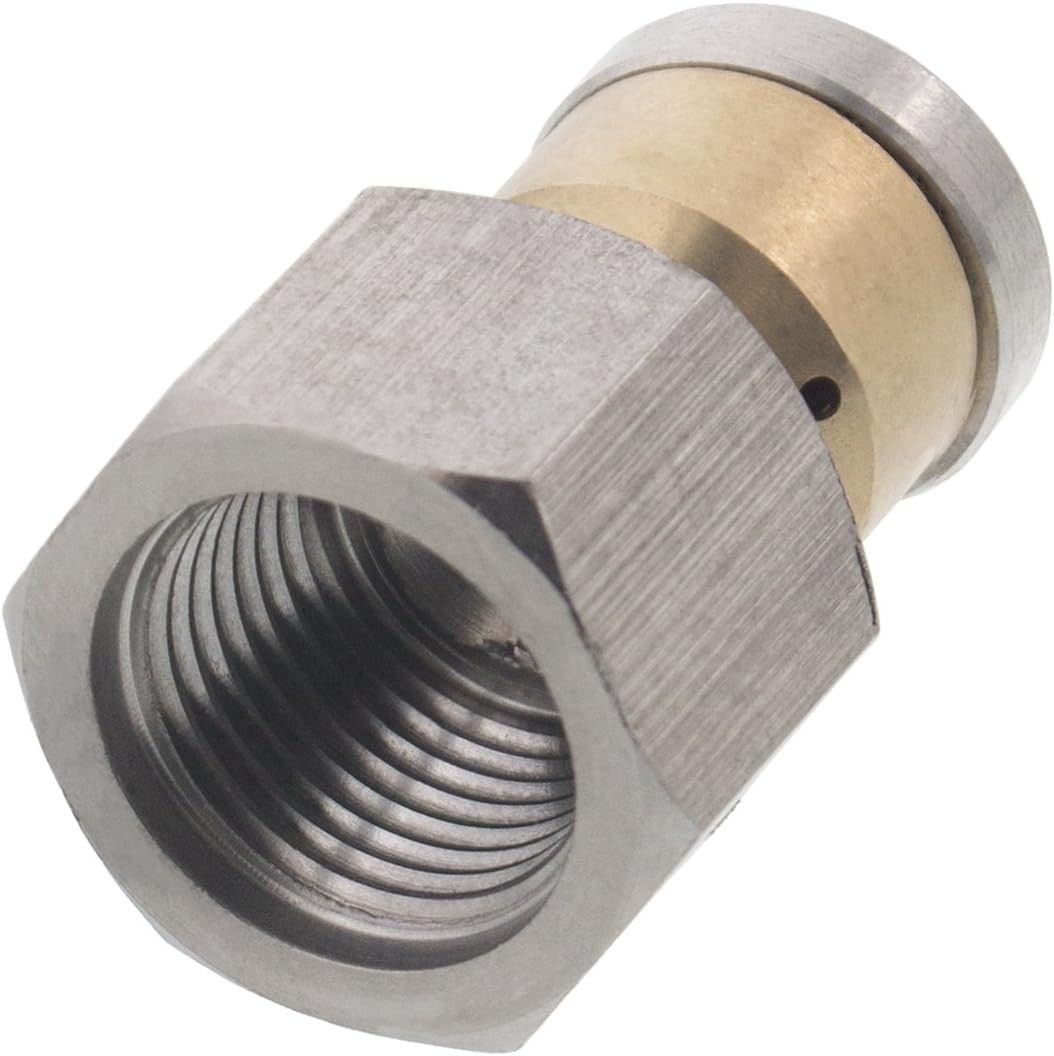 Rotating 3/8″ Drain Cleaning Nozzle 13.5 Orifice 4000 PSI Stainless Steel for Se