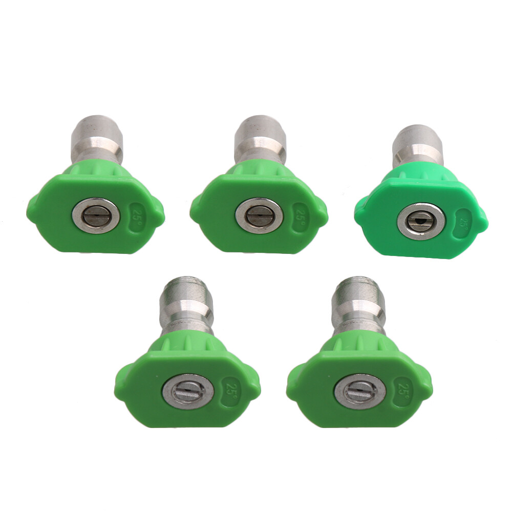 5PCS High-Pressure Washer Spray Nozzle Tip 25 Degree 1.0/1.2/1.4/1.6/2.0mm